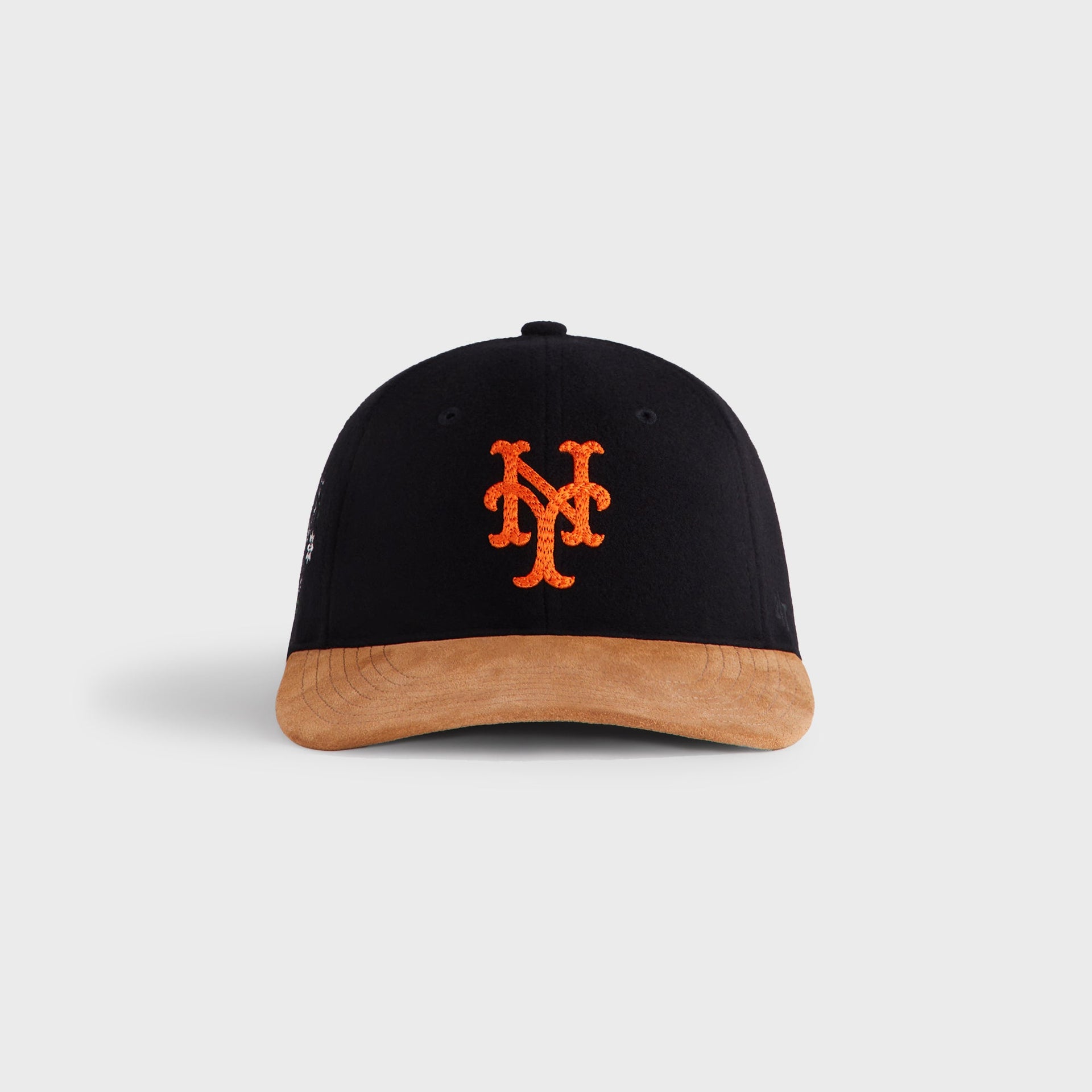 Kith & ‘47 for the New York Mets Heavy Twill Suede Brim Franchise LS Cap - Black