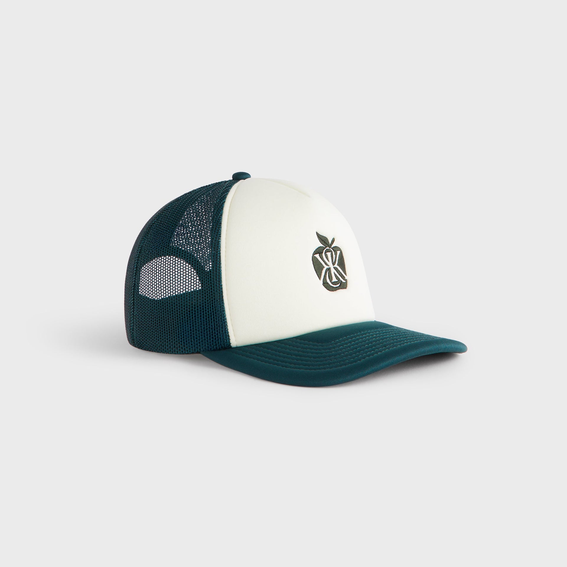 Kith Poly Foam Apple Crest Embroidery Nolan Trucker Hat - Stadium