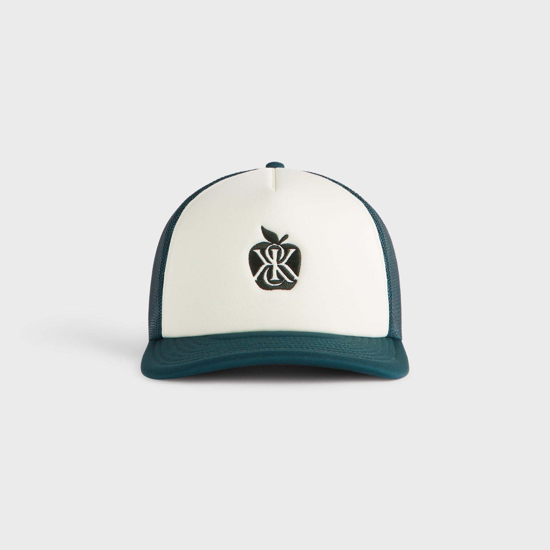 Kith Poly Foam Apple Crest Embroidery Nolan Trucker Hat - Stadium