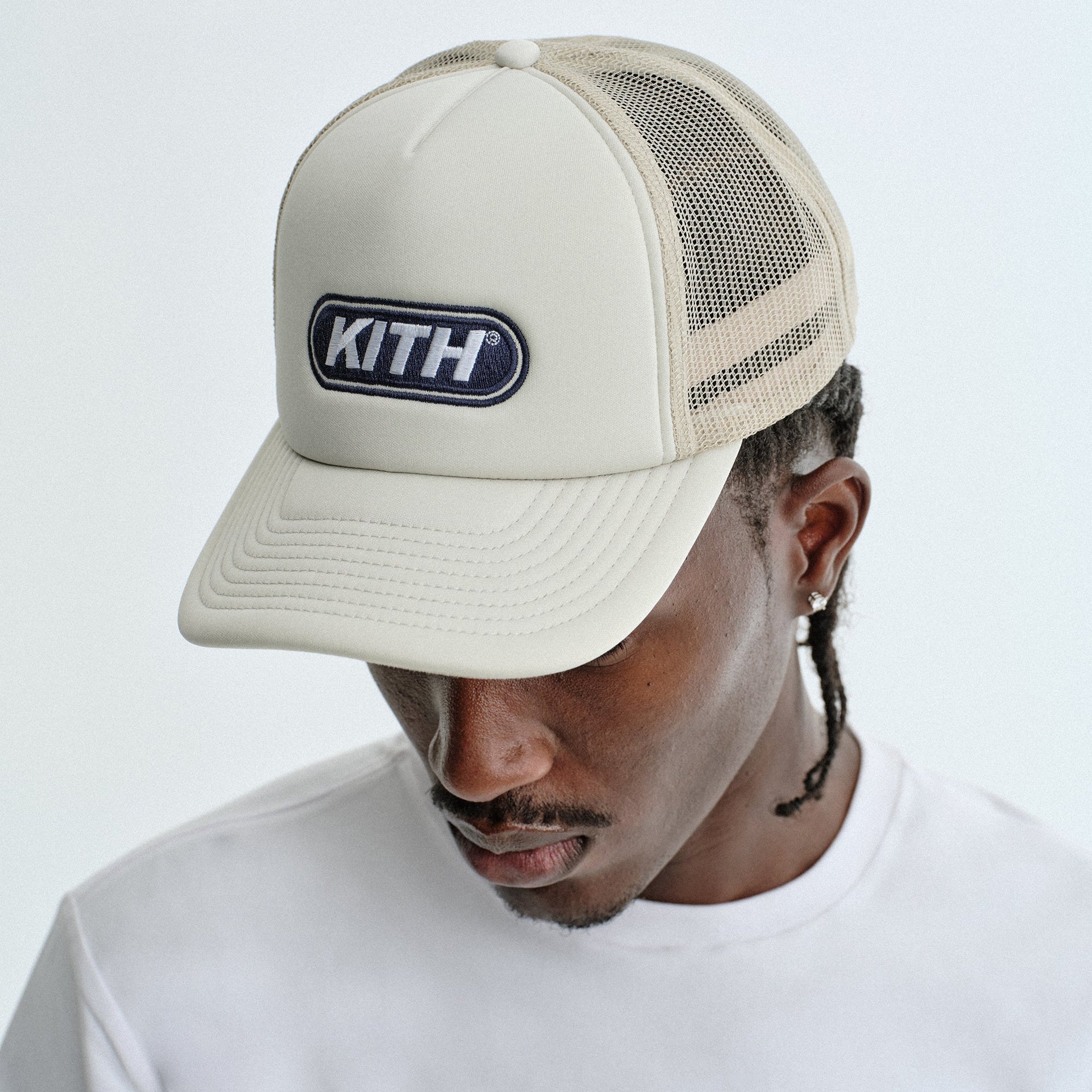 Kith Poly Foam Nolan Trucker Hat - Plaster