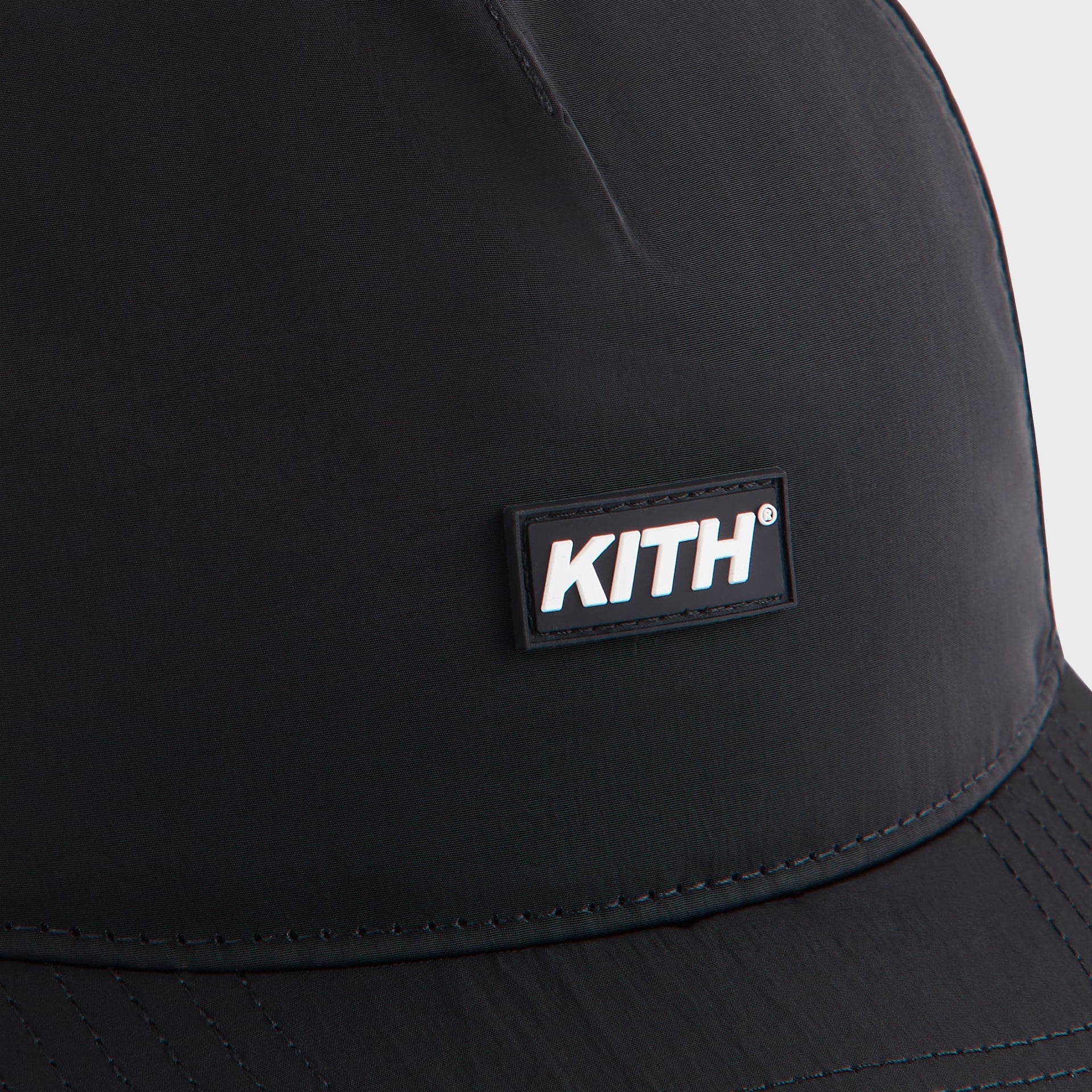 Kith Wrinkle Nylon Bay Low Pinch Crown - Black