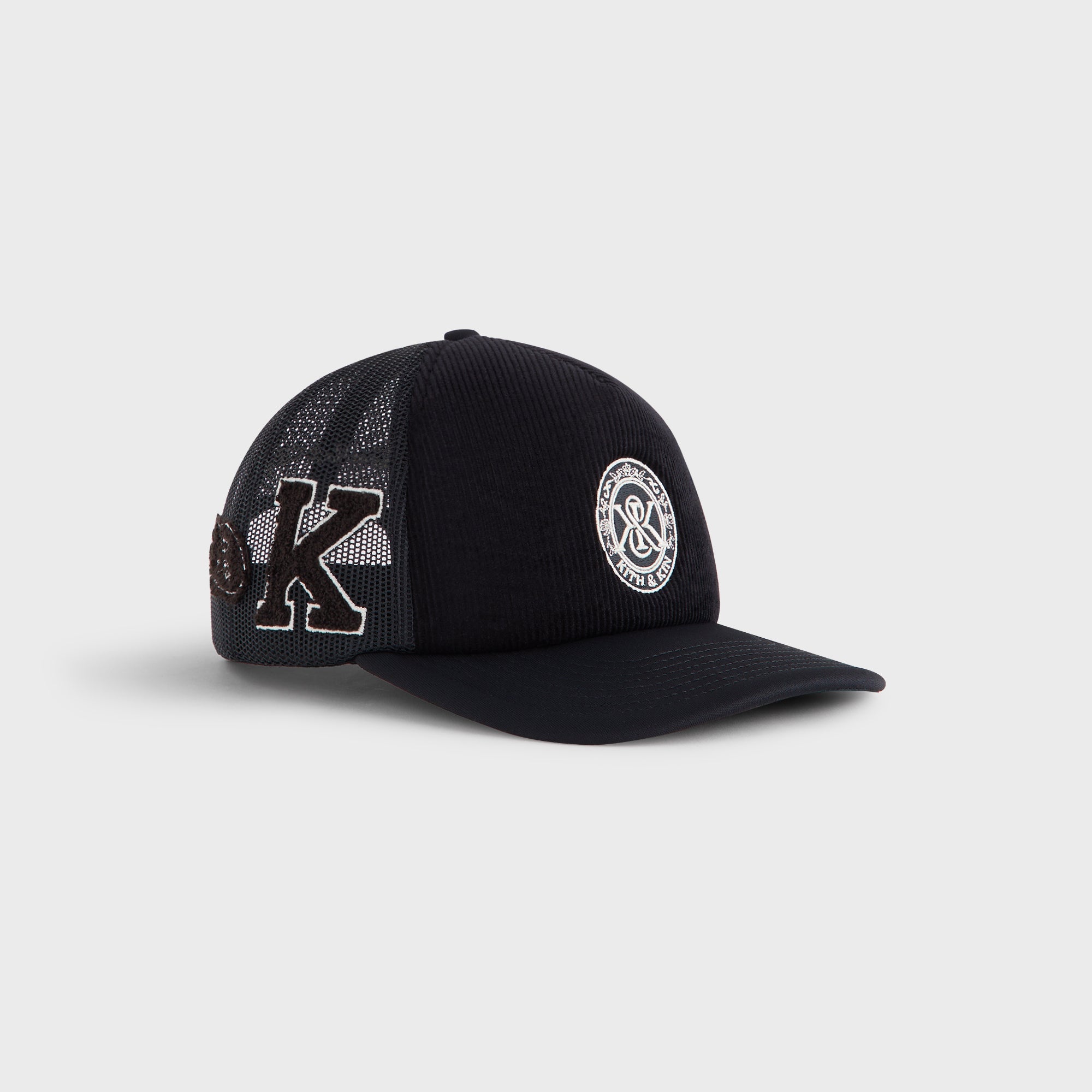 Kith Corduroy Nolan Trucker Hat - Black – Kith UK
