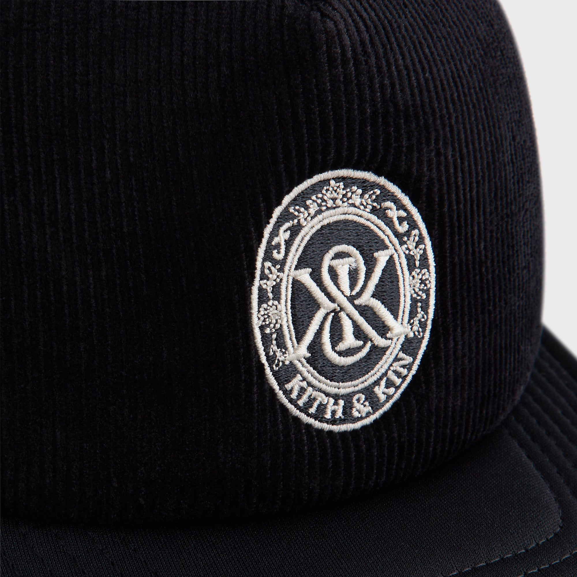 Kith Corduroy Nolan Trucker Hat - Black – Kith UK