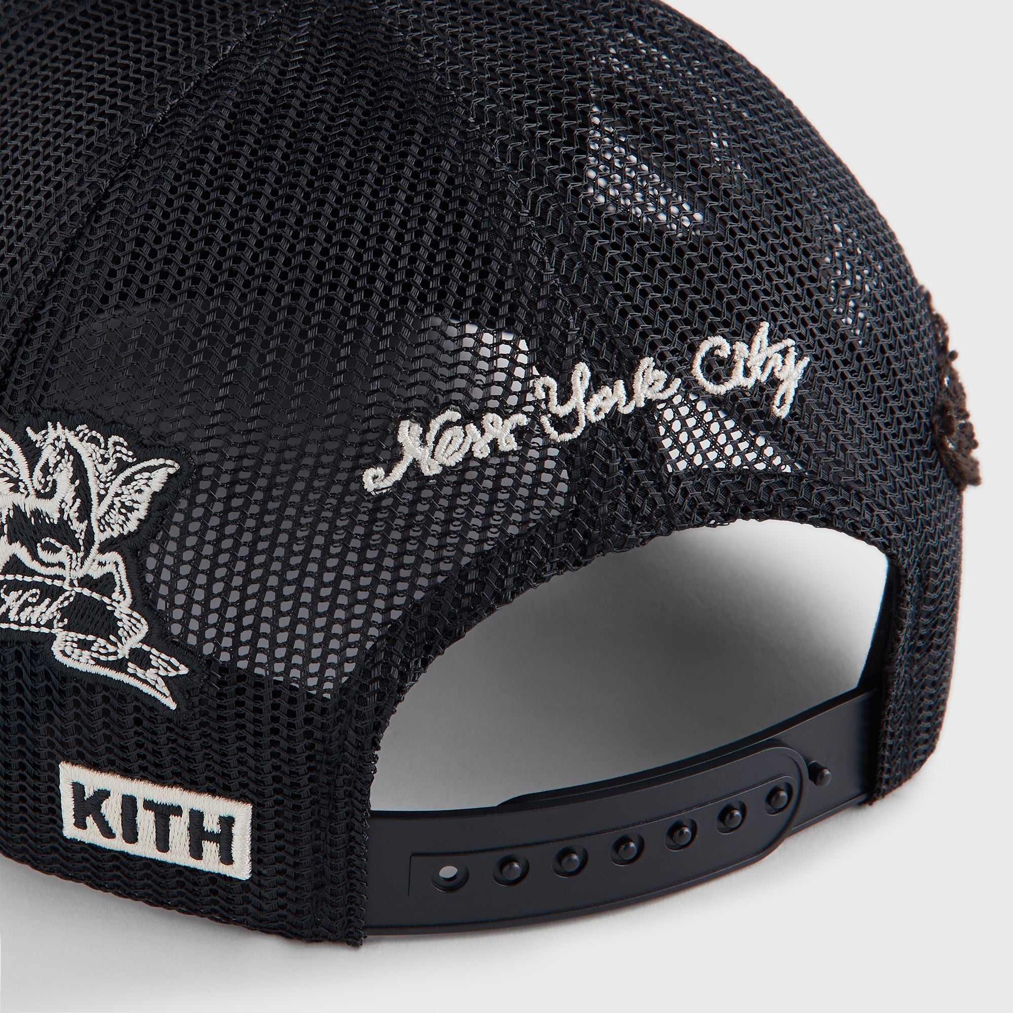 Kith Corduroy Nolan Trucker Hat - Black – Kith UK