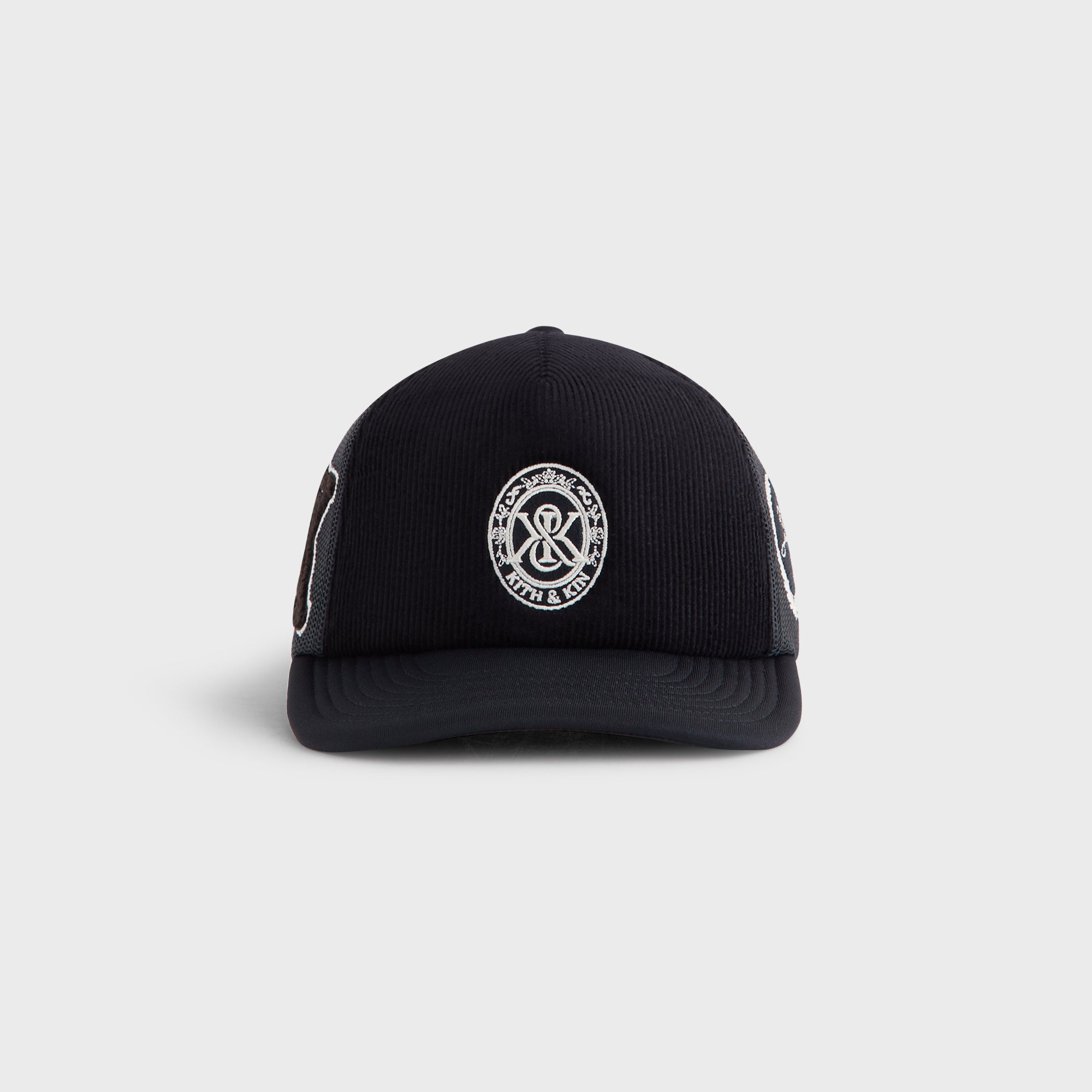 Kith Corduroy Nolan Trucker Hat - Black – Kith UK