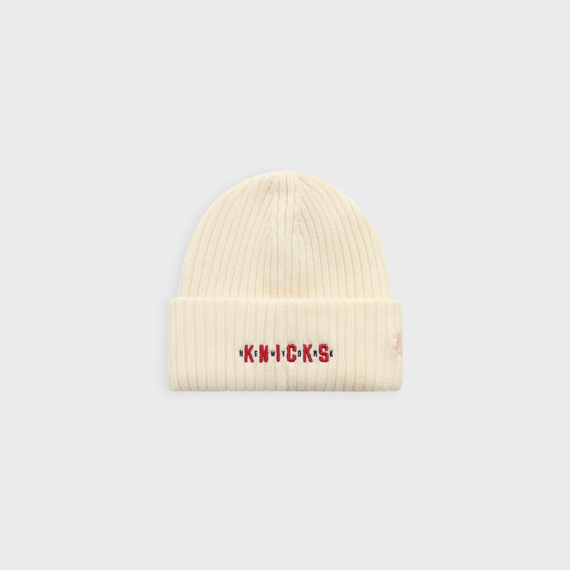 Kith & New Era for the New York Knicks Knit Beanie - Sandrift