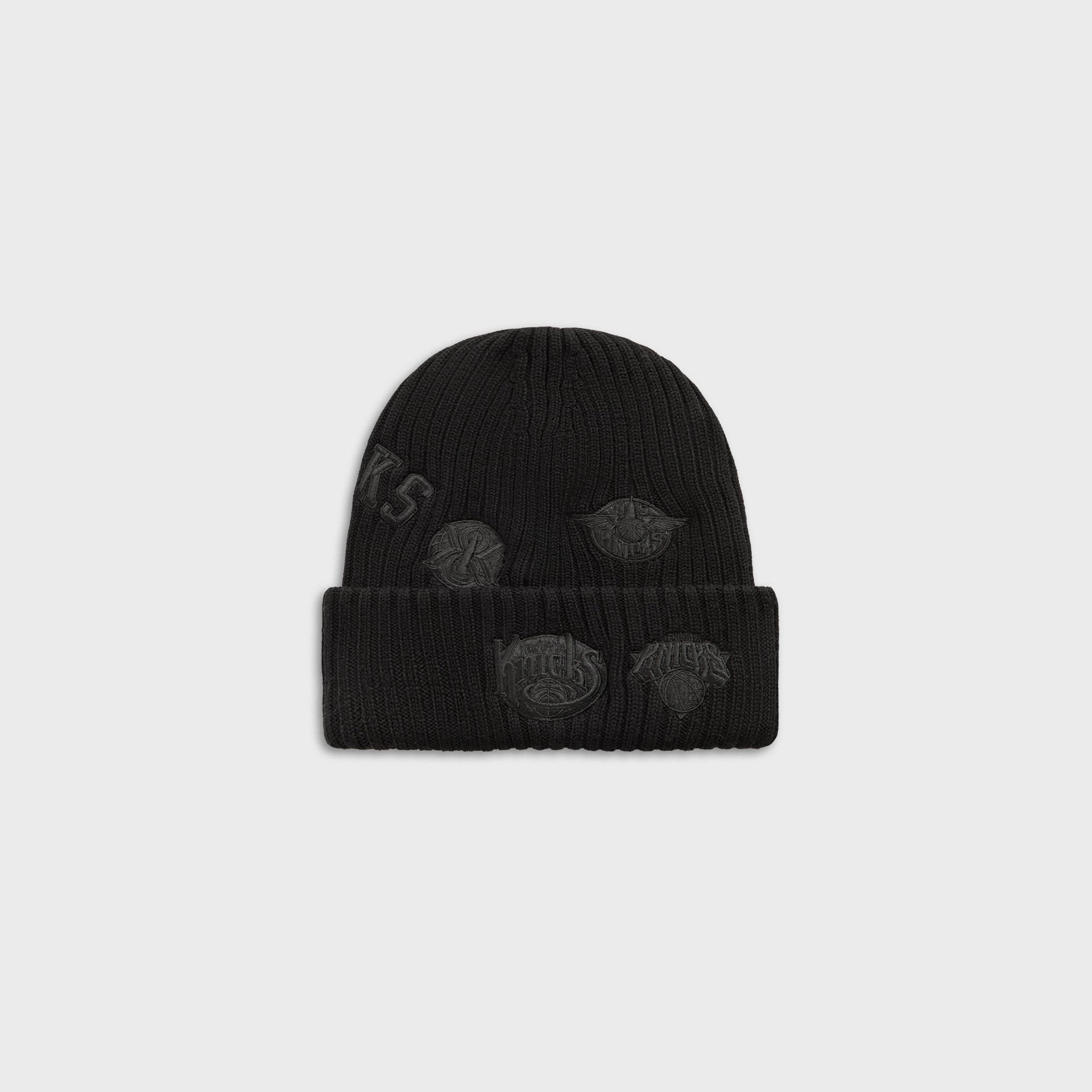 Kith & New Era for the New York Knicks All Over Patches Knit Beanie - Black