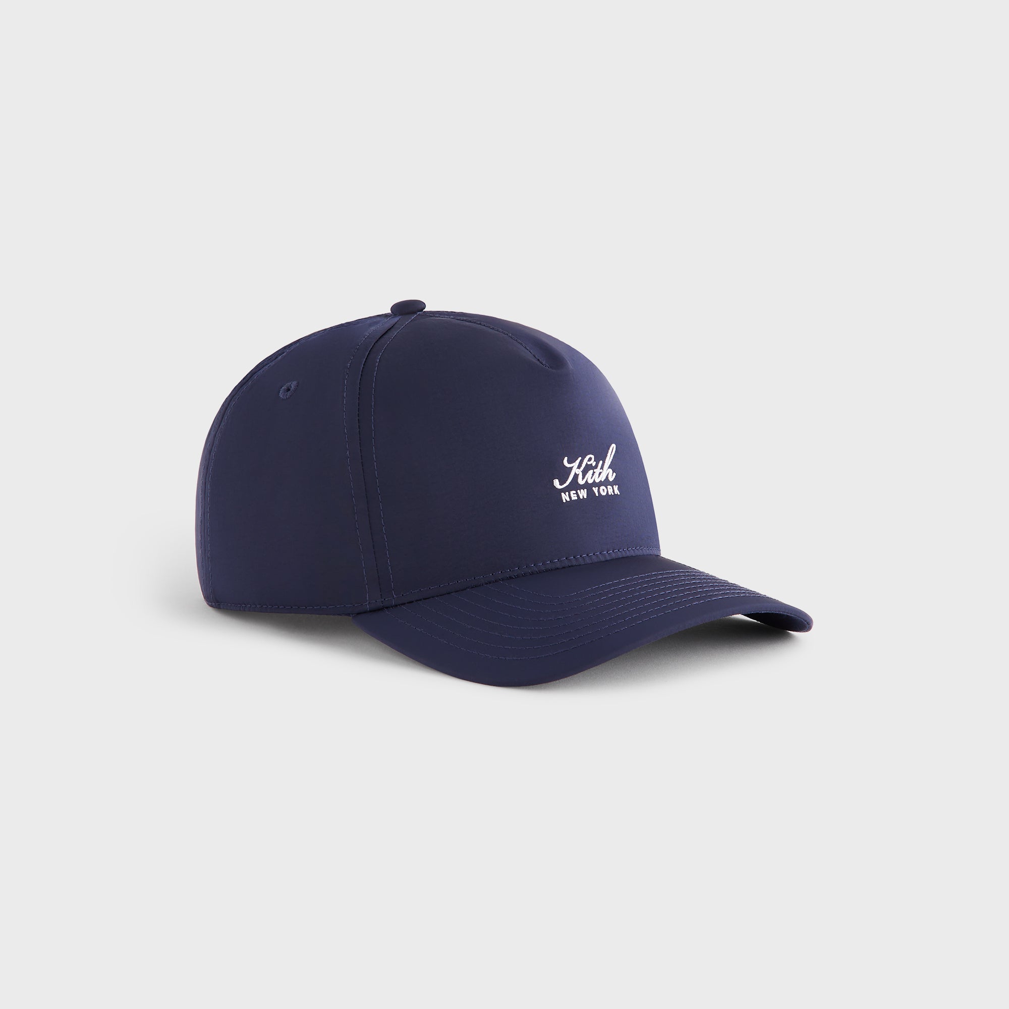 kith キャップ　ネイビー Kith Script Wrinkle Nylon Bay Low Pinch Crown Snapback - Nocturnal