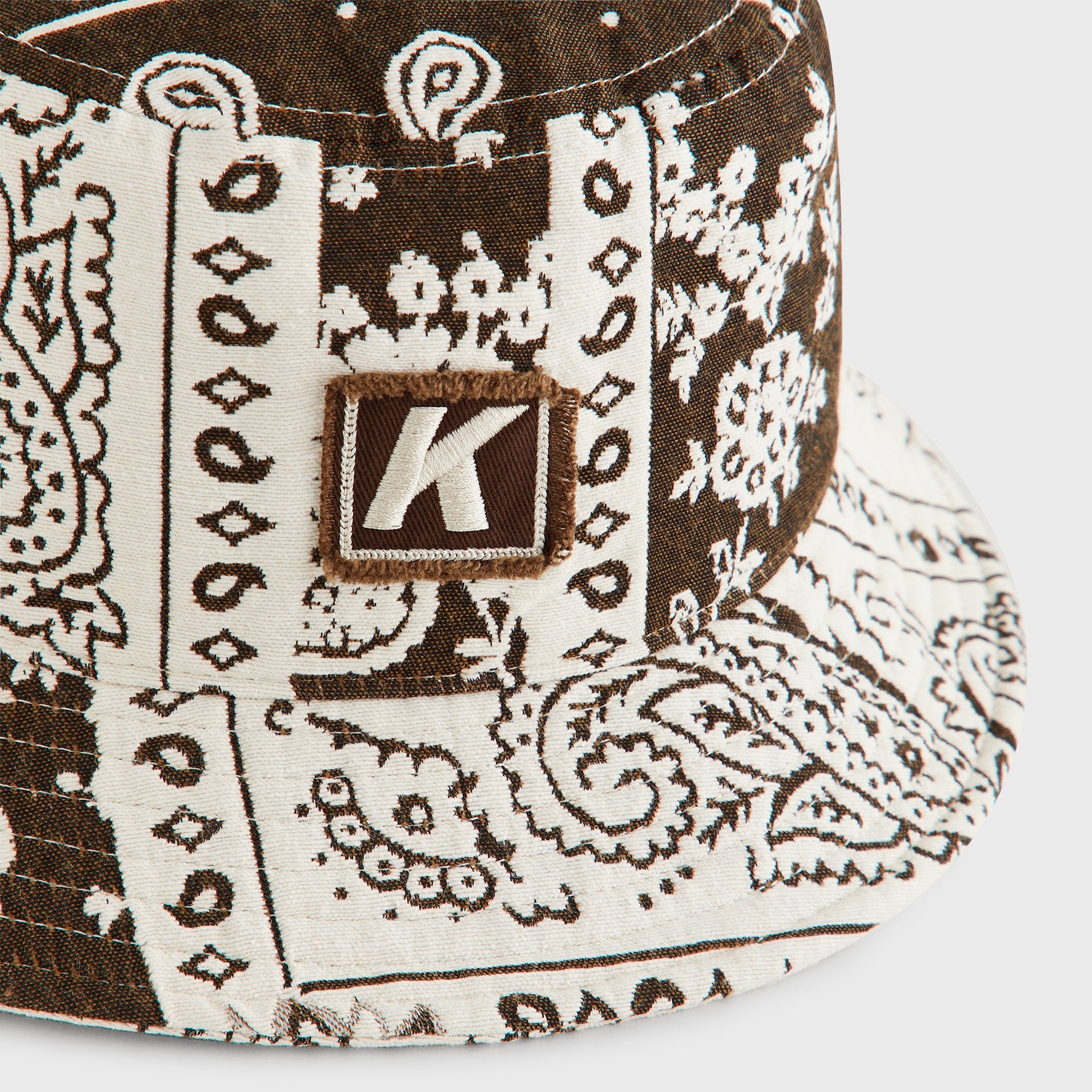 Kith Bandana Jacquard Dawson Bucket Hat - Coffee – Kith UK