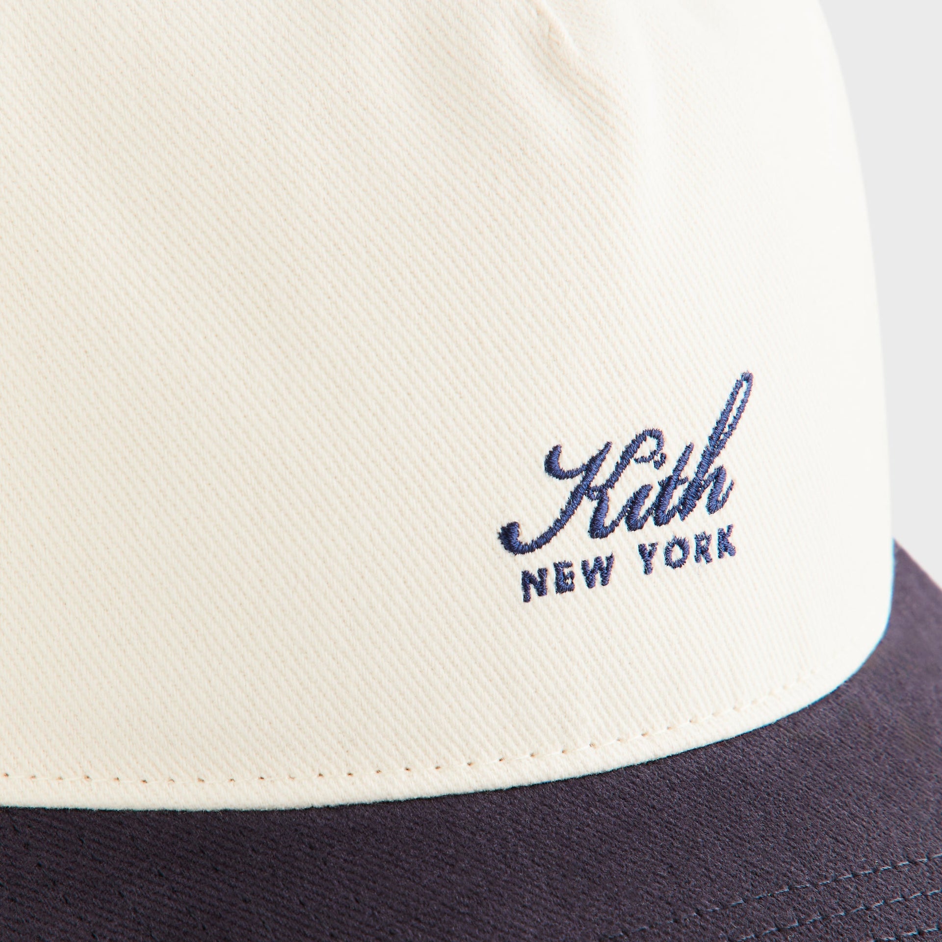 Kith Script Brushed Twill Bay Low Pinch Crown Cap - Nocturnal