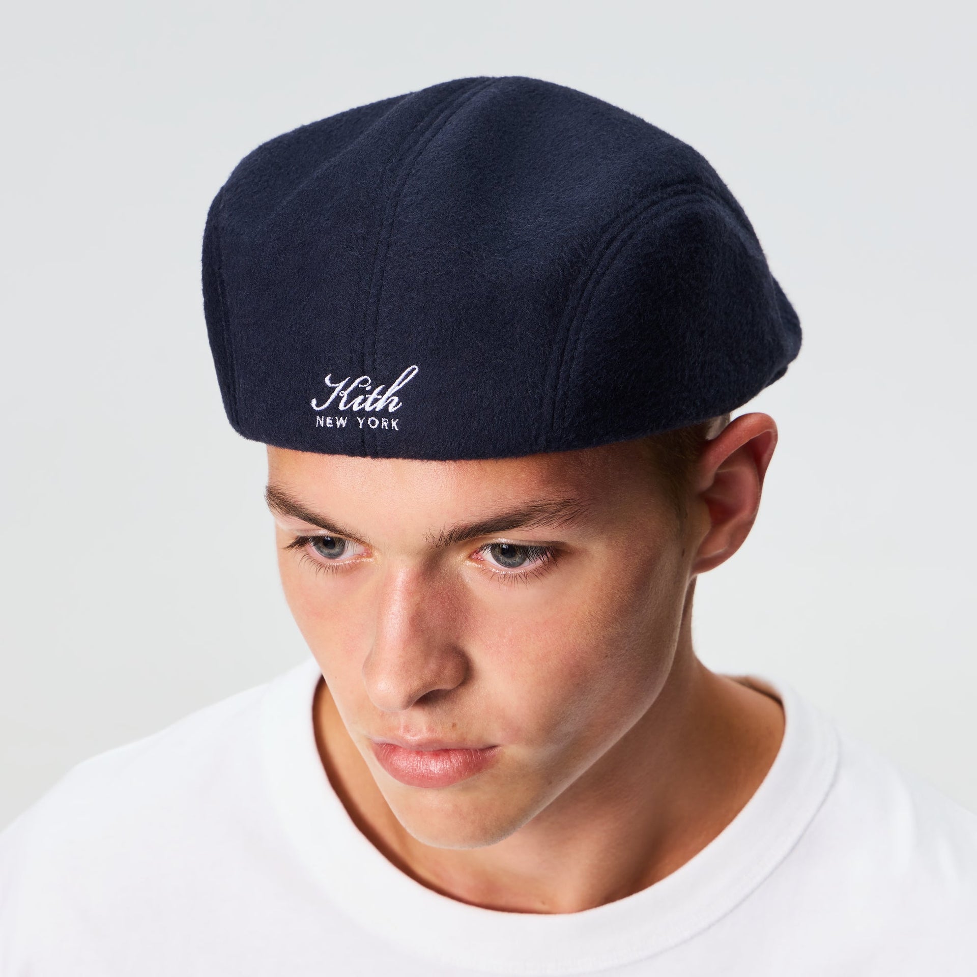 Kith Script Double-Face Wool Drivers Cap - Nocturnal