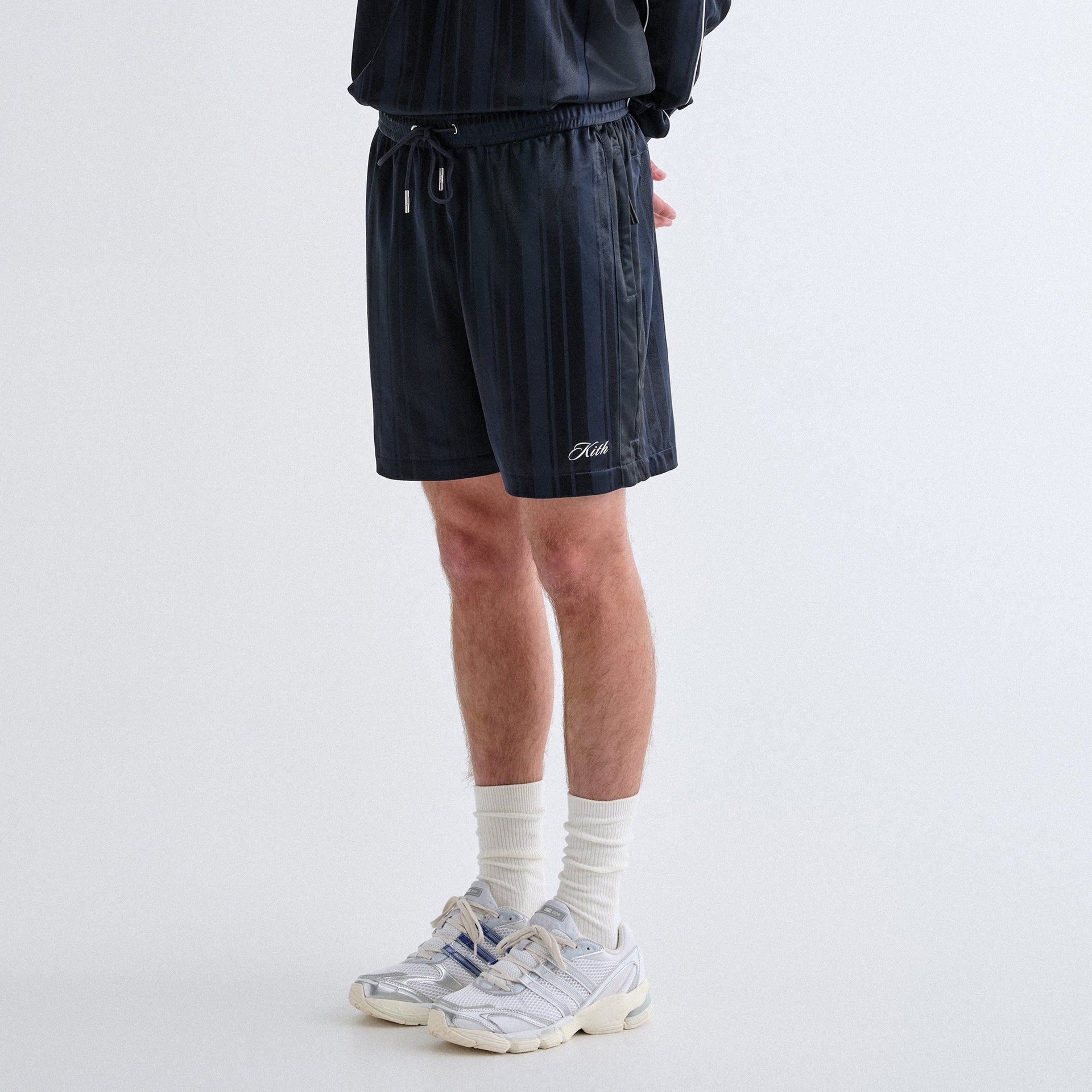 Kith Pinstripe Tricot Active Short - Nocturnal