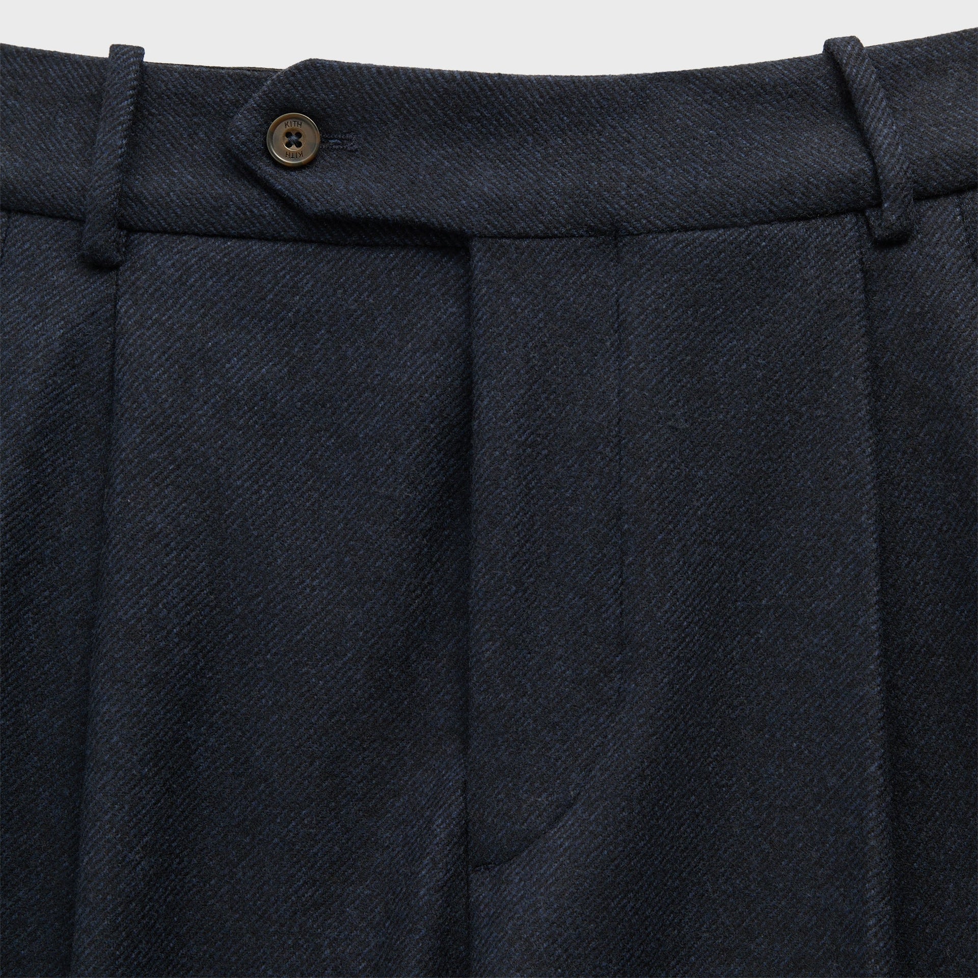 Kith Wool Twill Kylan Pleated Trouser - Nocturnal