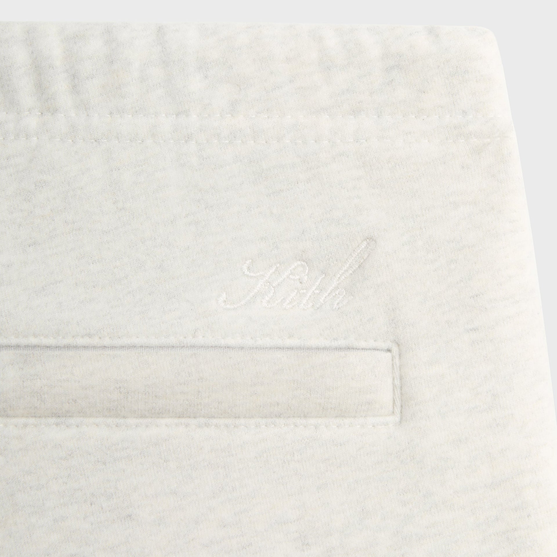 Kith Sueded French Terry Emmons Sweatpant - Light Heather Grey