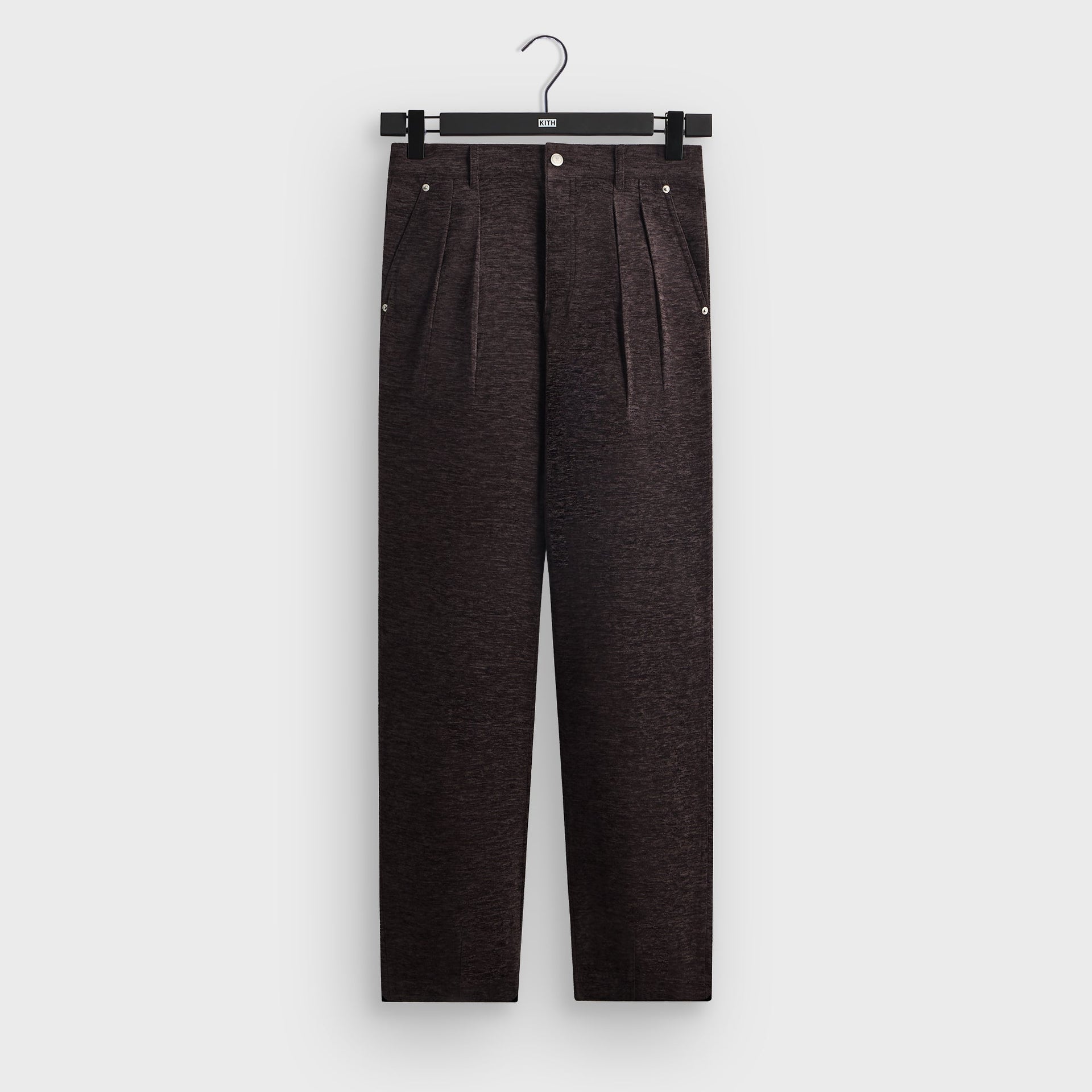 Kith Chenille Brett Pleated Taper Trouser - Kindling
