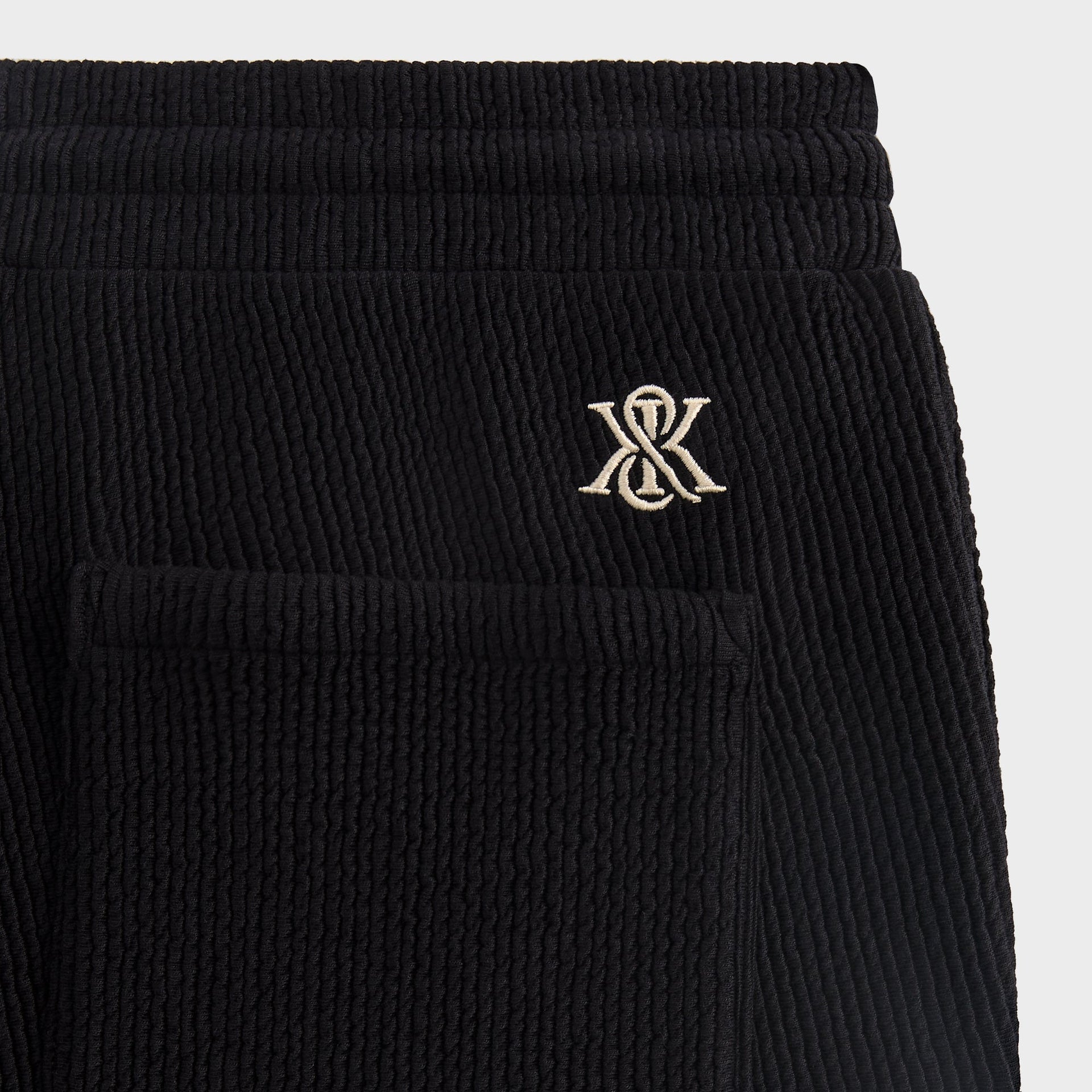 Kith Heavy Crepe Rib Knit Elmhurst Pant - Black
