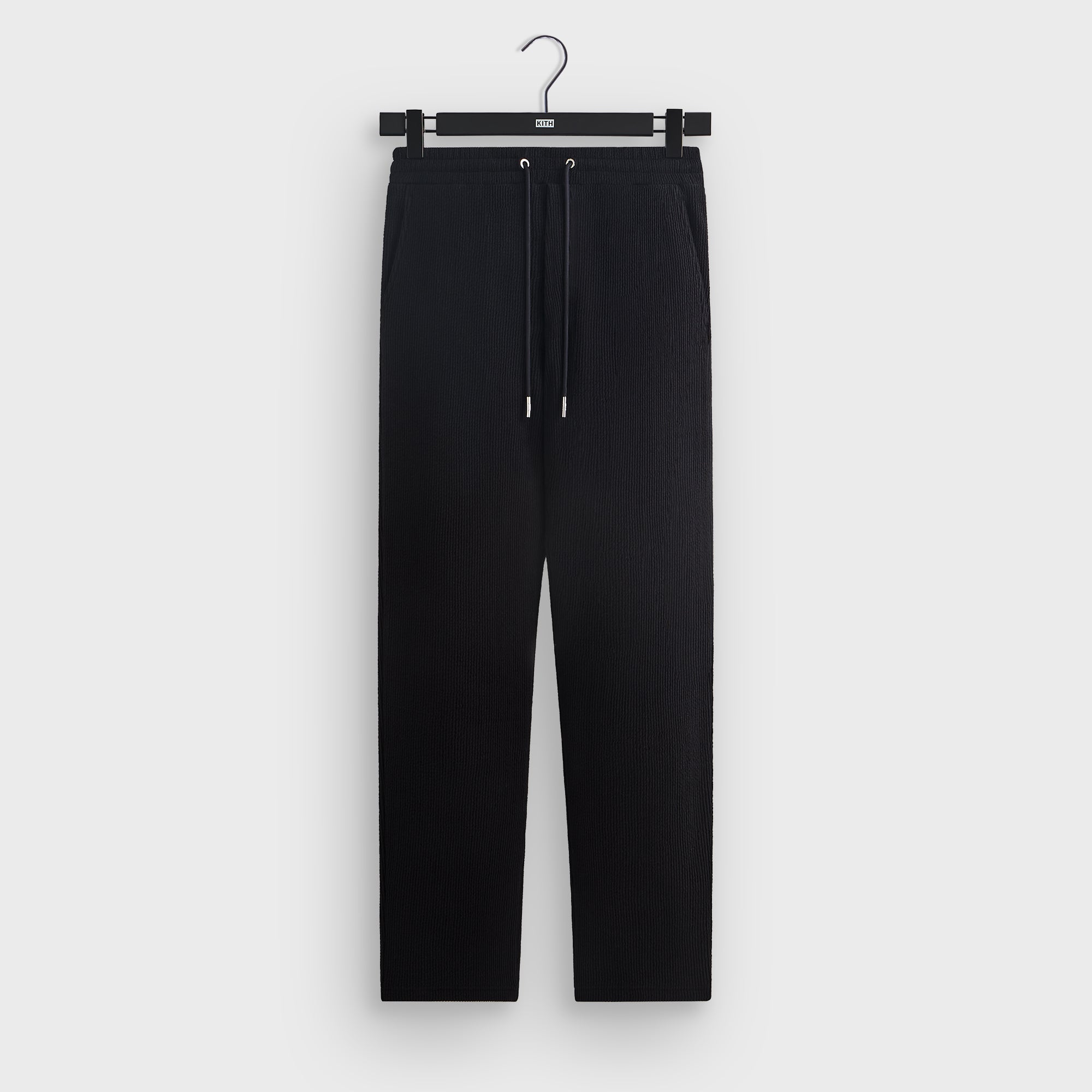 Kith Long Sleeve Mock Neck LAX Tee - Black – Kith UK