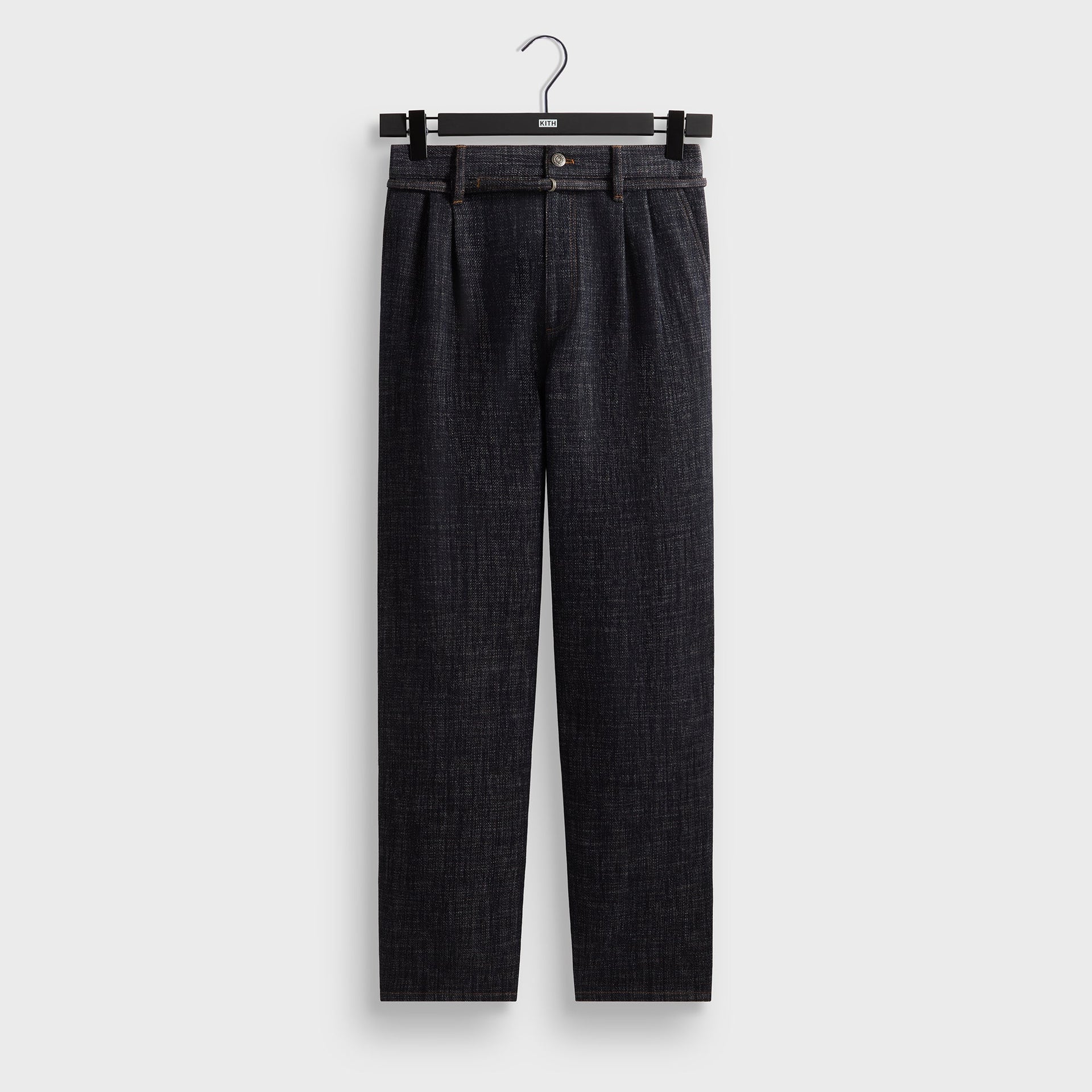 &Kin Eli Pleated Trouser - Blue Navy