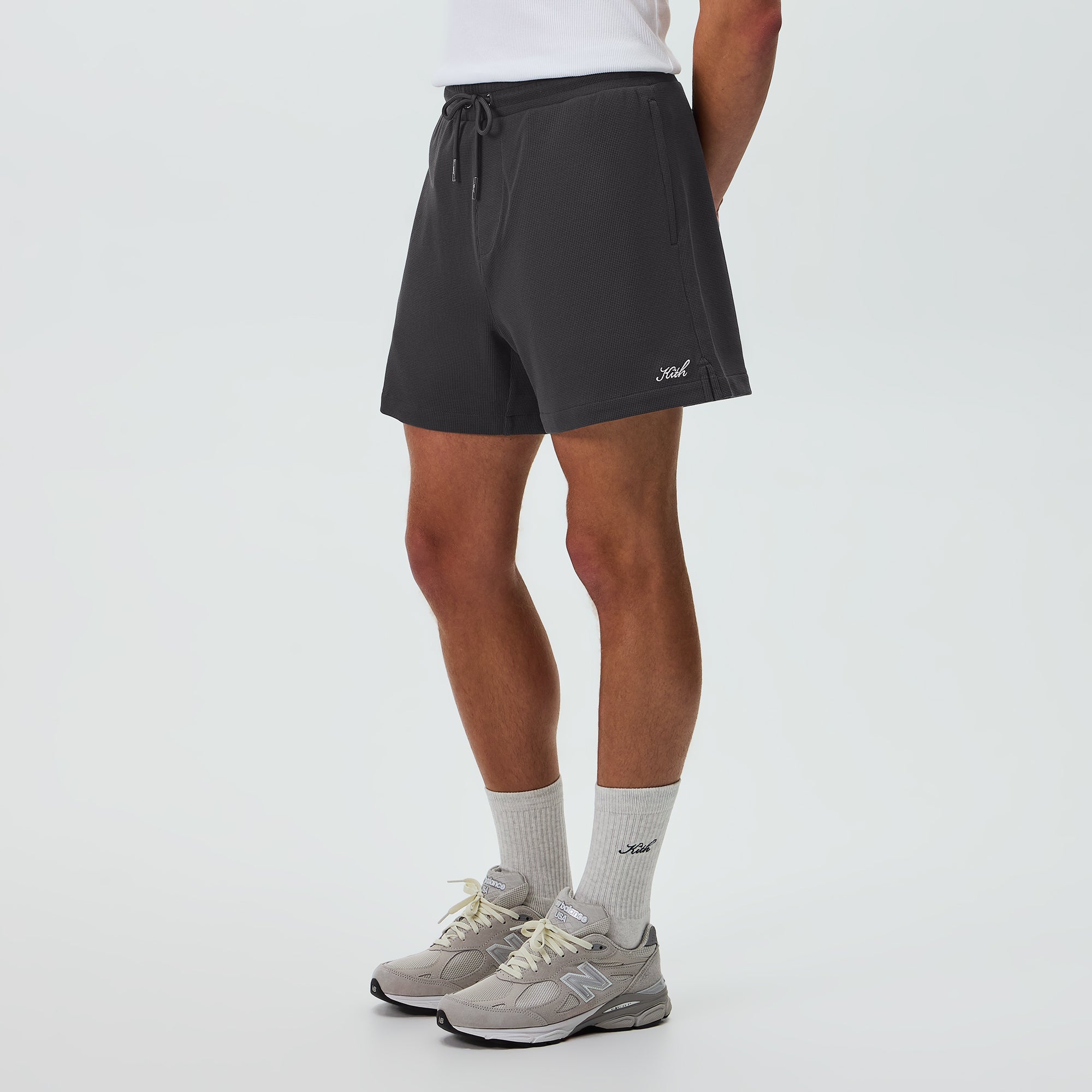 Kith Micro Waffle Graham Short - Carbon – Kith UK