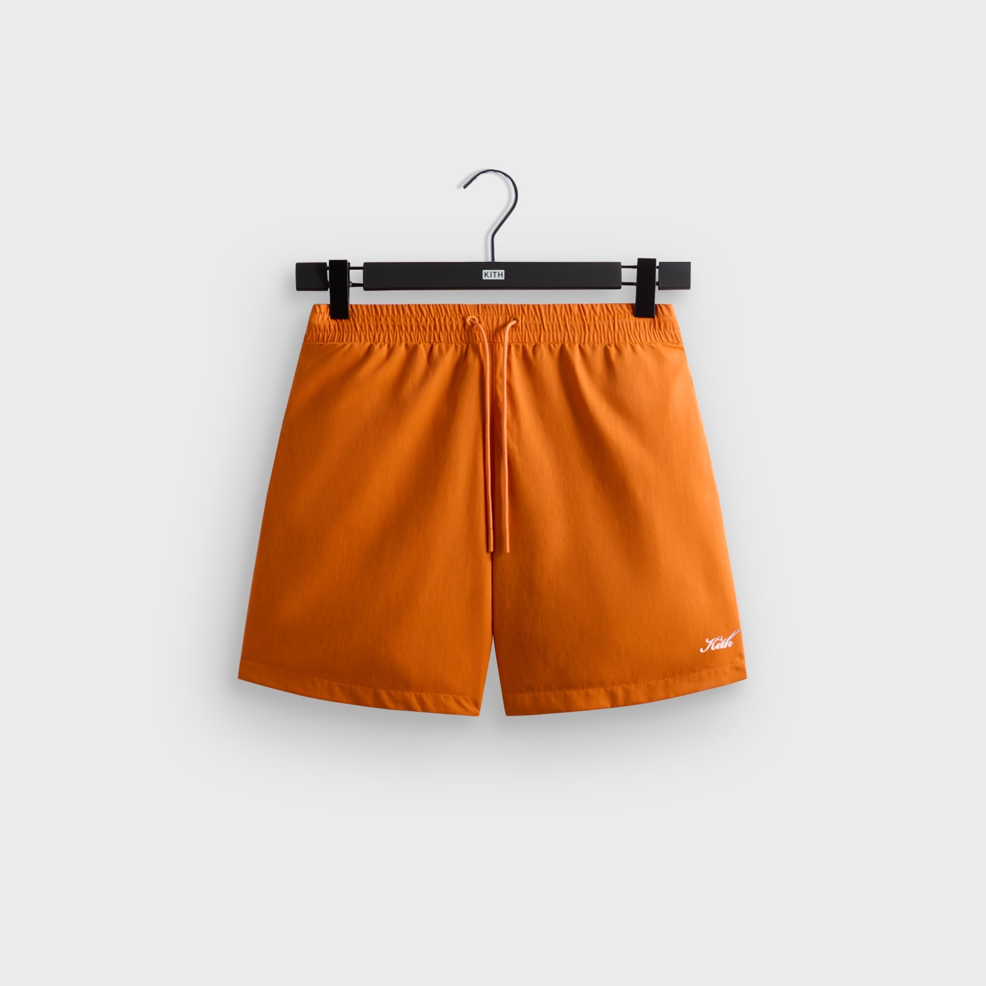 Kith Nylon Active Short Cone オレンジ Kith Garment Washed Nylon Active Swim Short - Clementine – Kith UK
