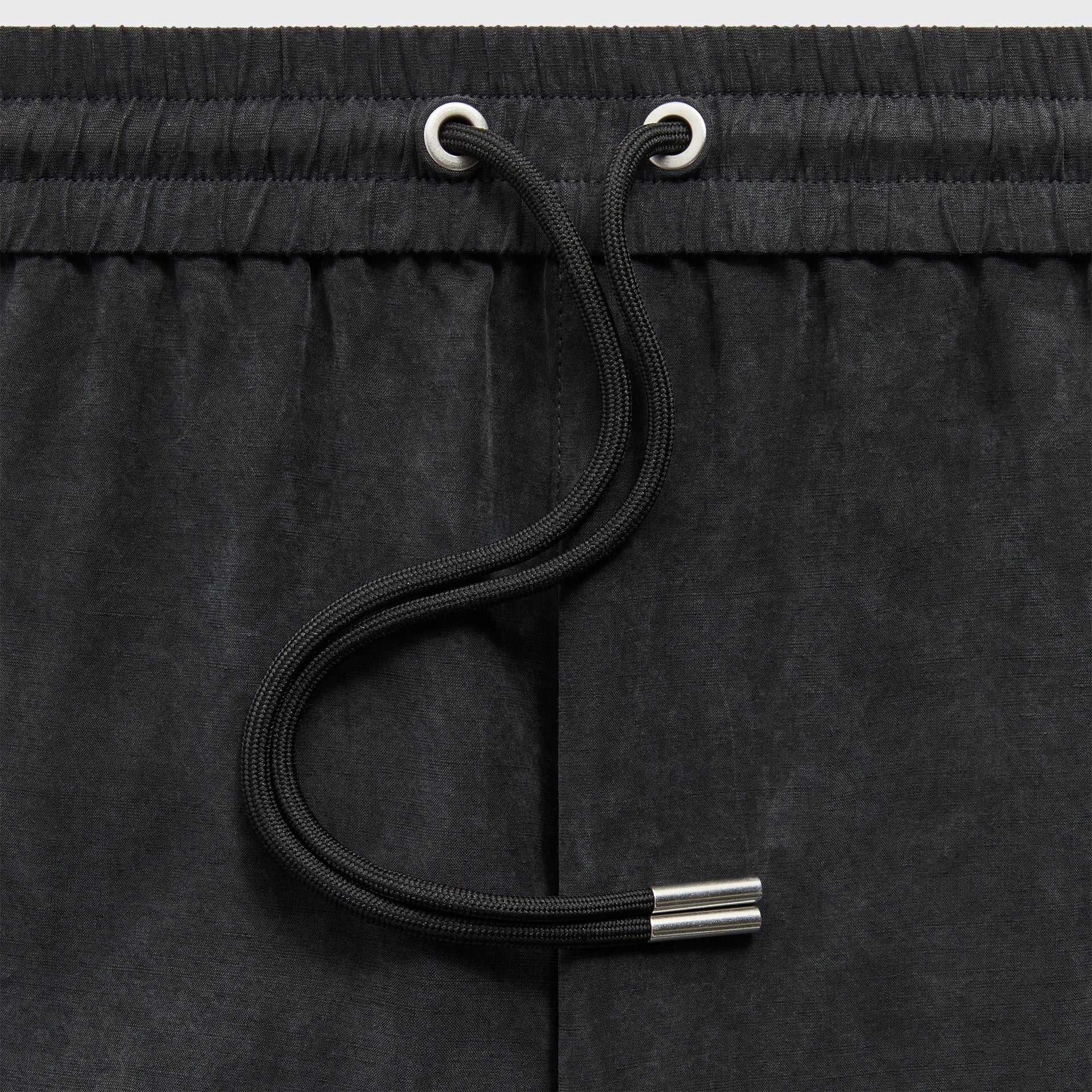 &Kin Cupro Linen Dylan Short - Black - PH