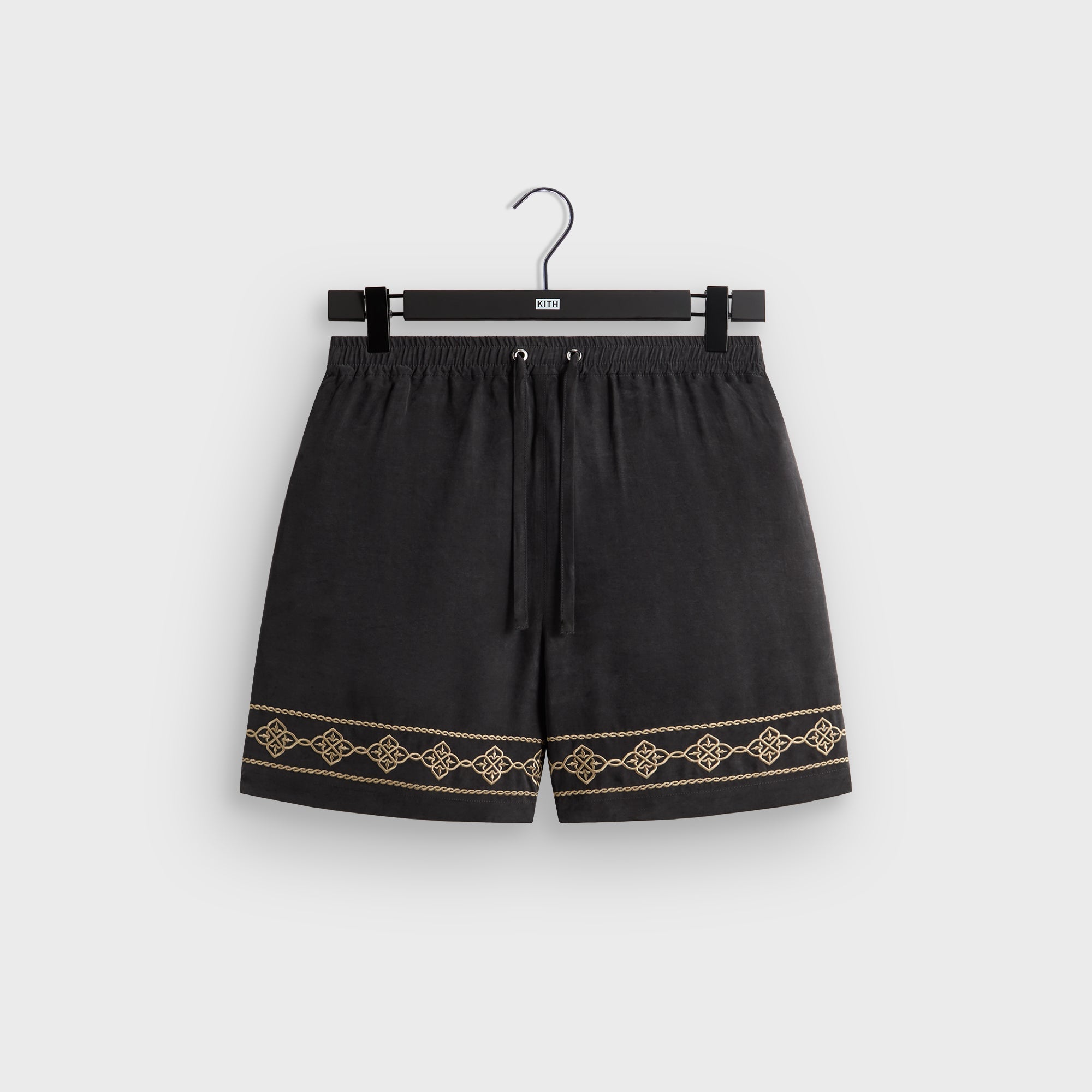 Kith Cupro Linen Cedar Short - Black – Kith UK