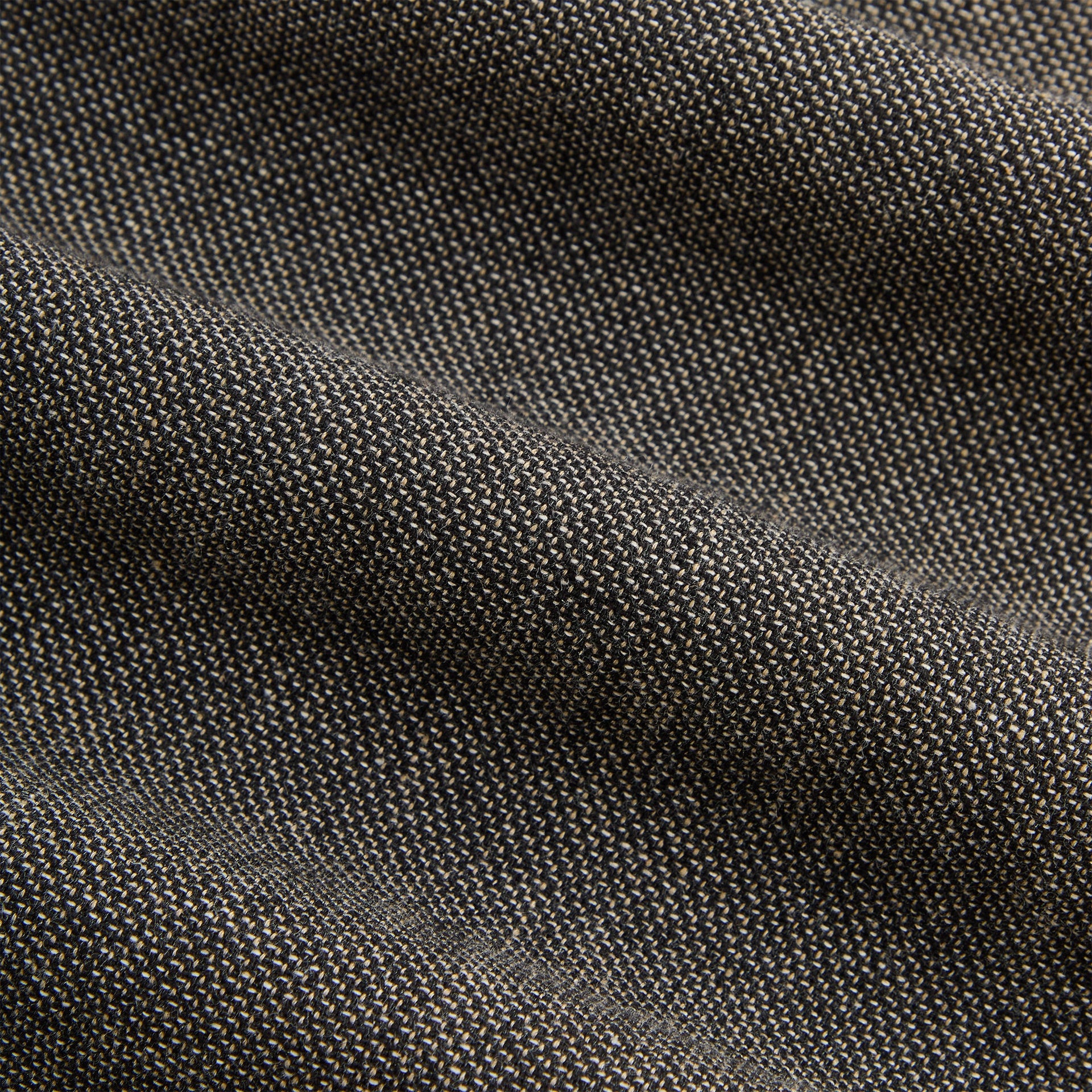 &Kin Textured Linen Flax Brynn Pleated Pant  - Black Melange