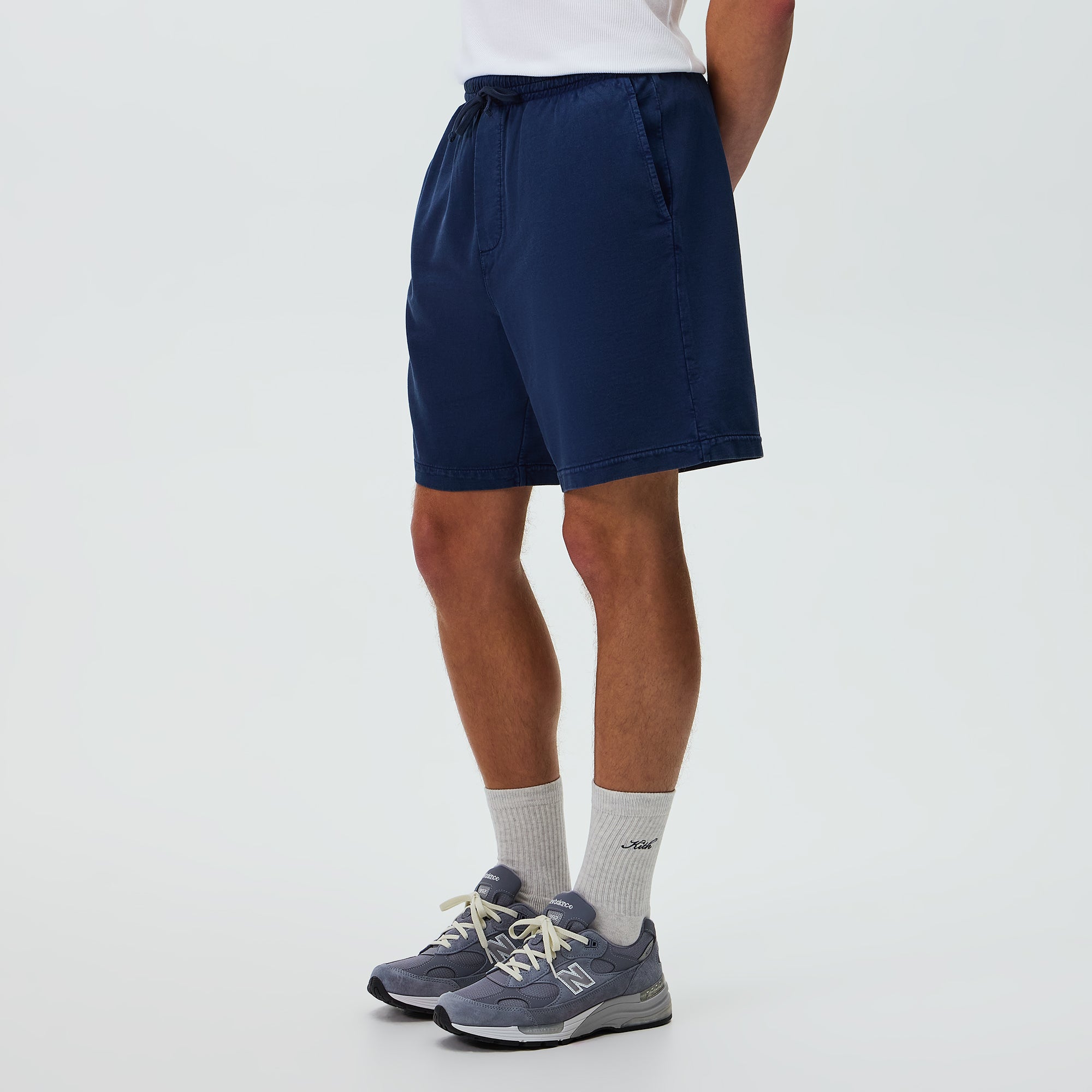 Kith Indigo Micro Fleece Curtis Short - Dark Indigo – Kith UK