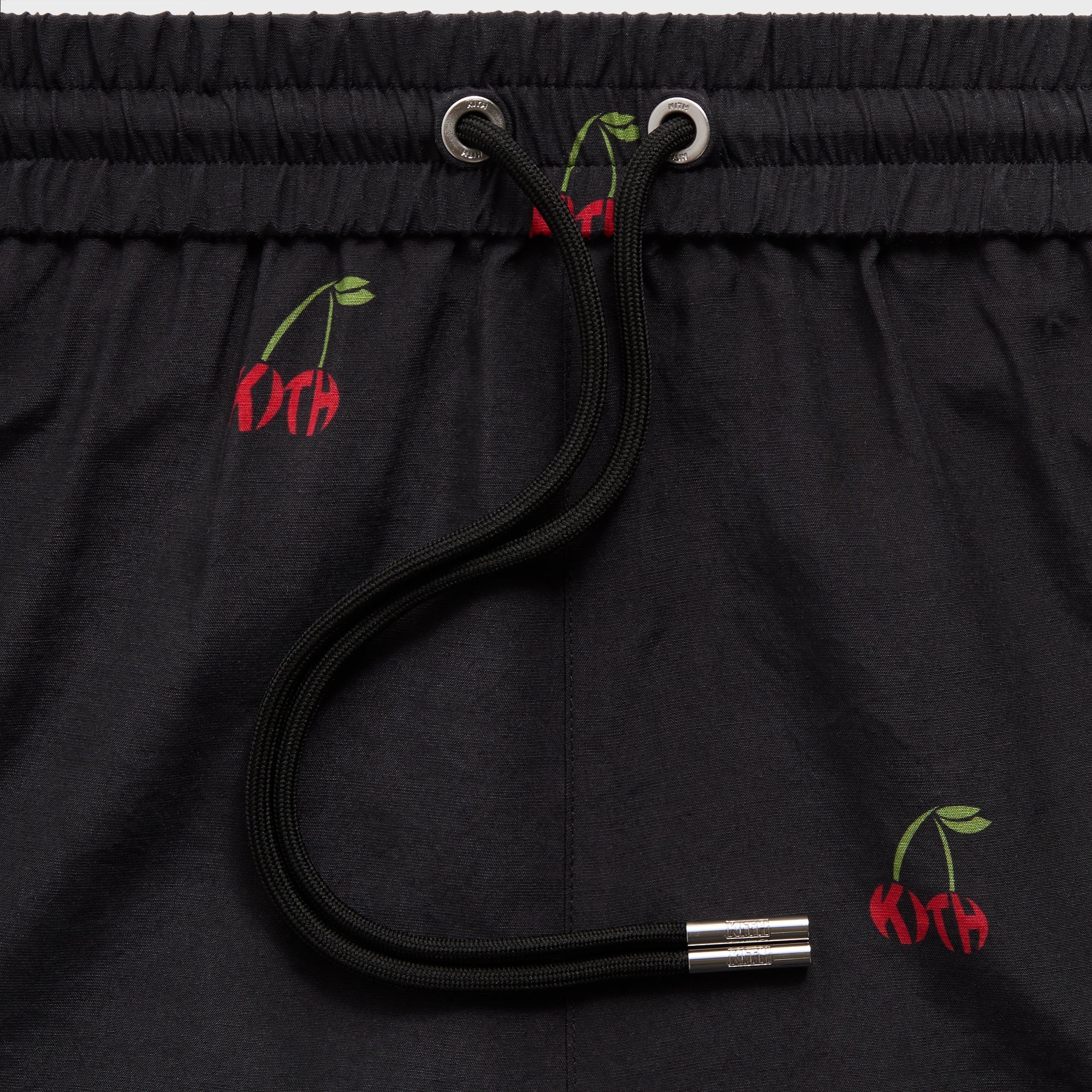 Kith Printed Cherry Cupro Linen Active Short - Black – Kith UK