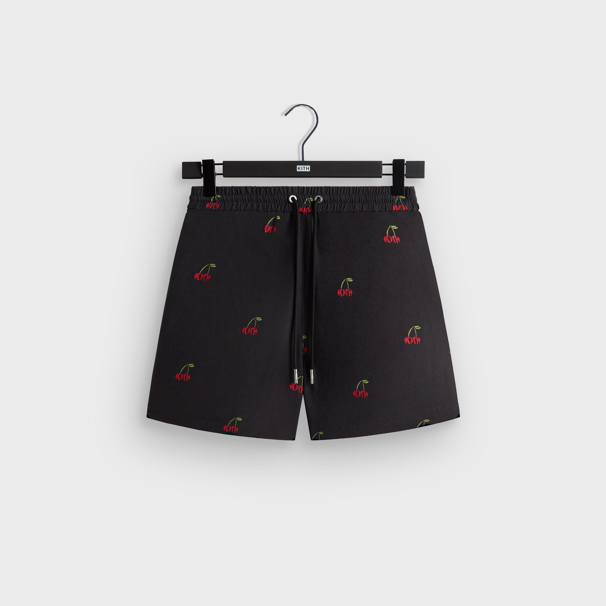 Kith Printed Cherry Cupro Linen Active Short - Black – Kith UK
