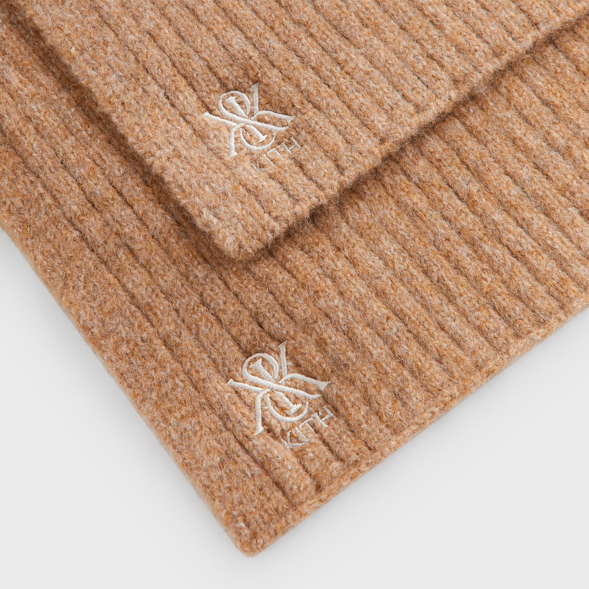 Kith Ribbed Knit Scarf - Sandy Heather