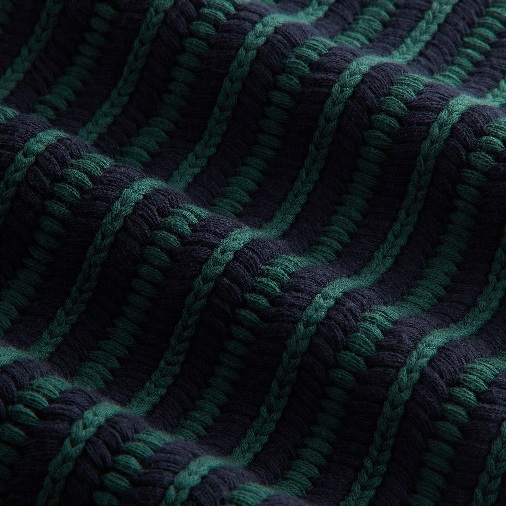 Kithmas Two Tone Chunky Knit Scarf - Stadium