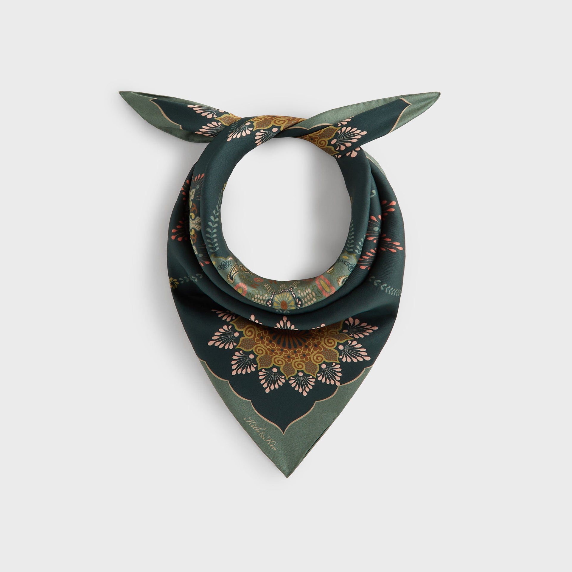 Kith Floral Printed Palm Silk Scarf - Stadium