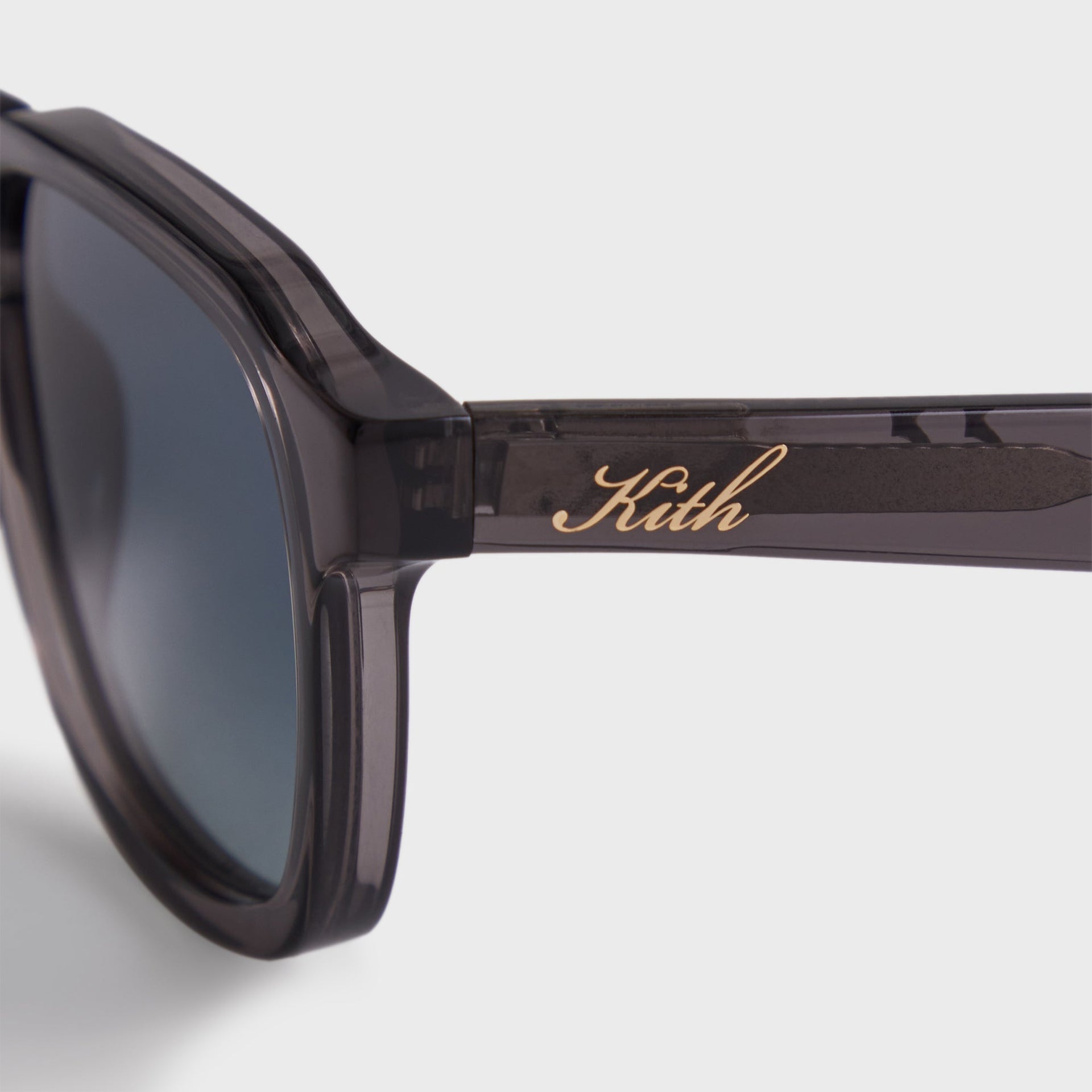 Kith Napeague Sunglasses - Grey Crystal / Blue