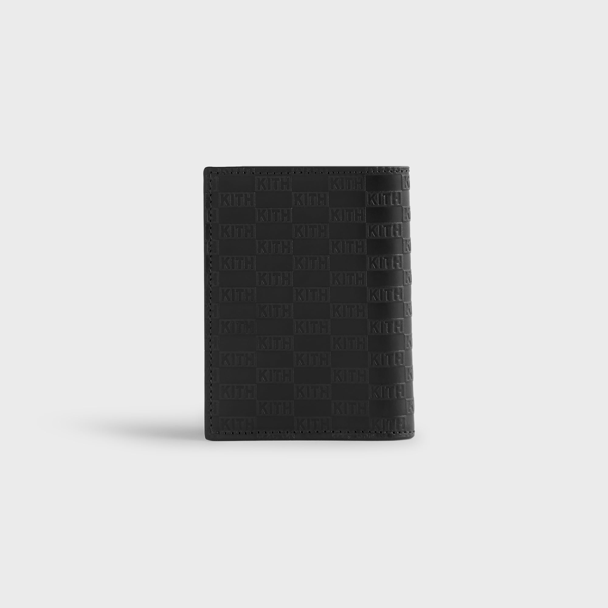 Kith Monogram Leather Bi-Fold Wallet - Black – Kith UK
