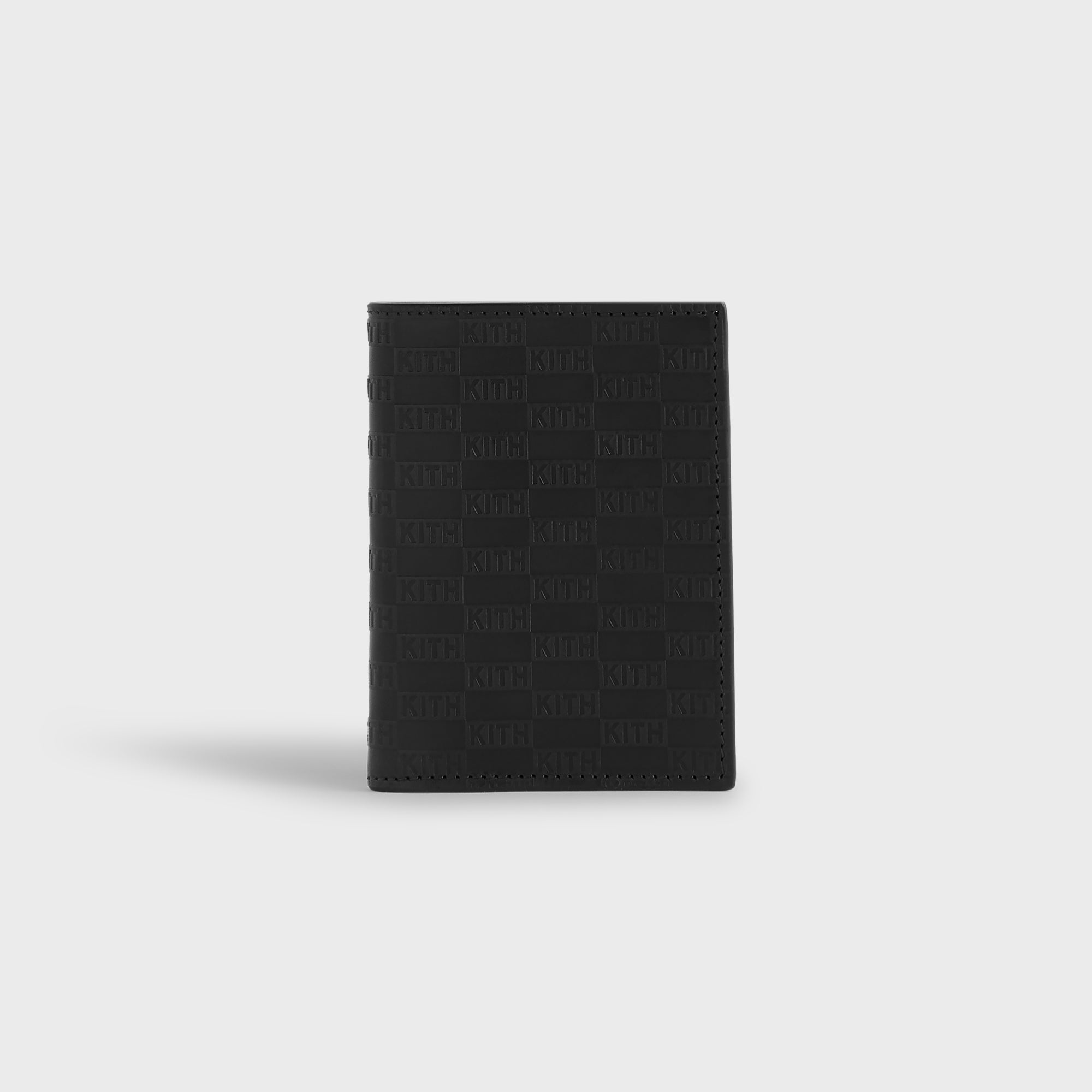 Kith Monogram Leather Bi-Fold Wallet - Black – Kith UK