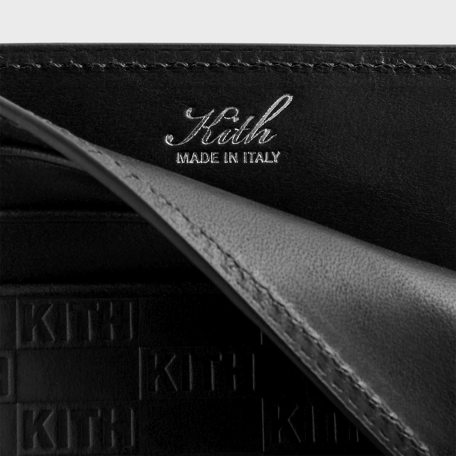 Kith Monogram Card Holder - Black