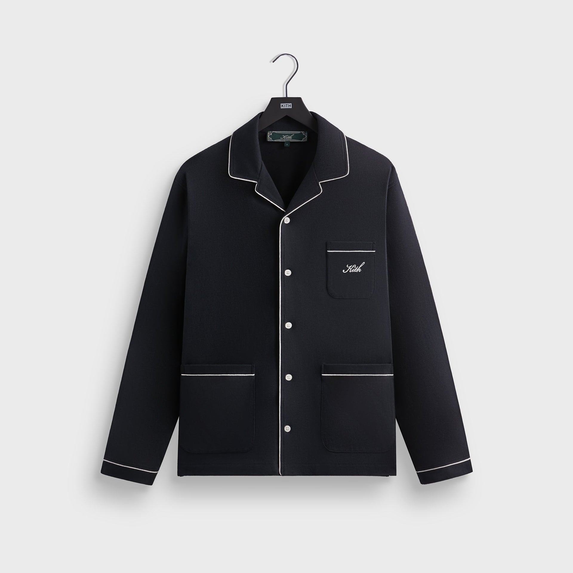 Kithmas Script Pajama Set - Black