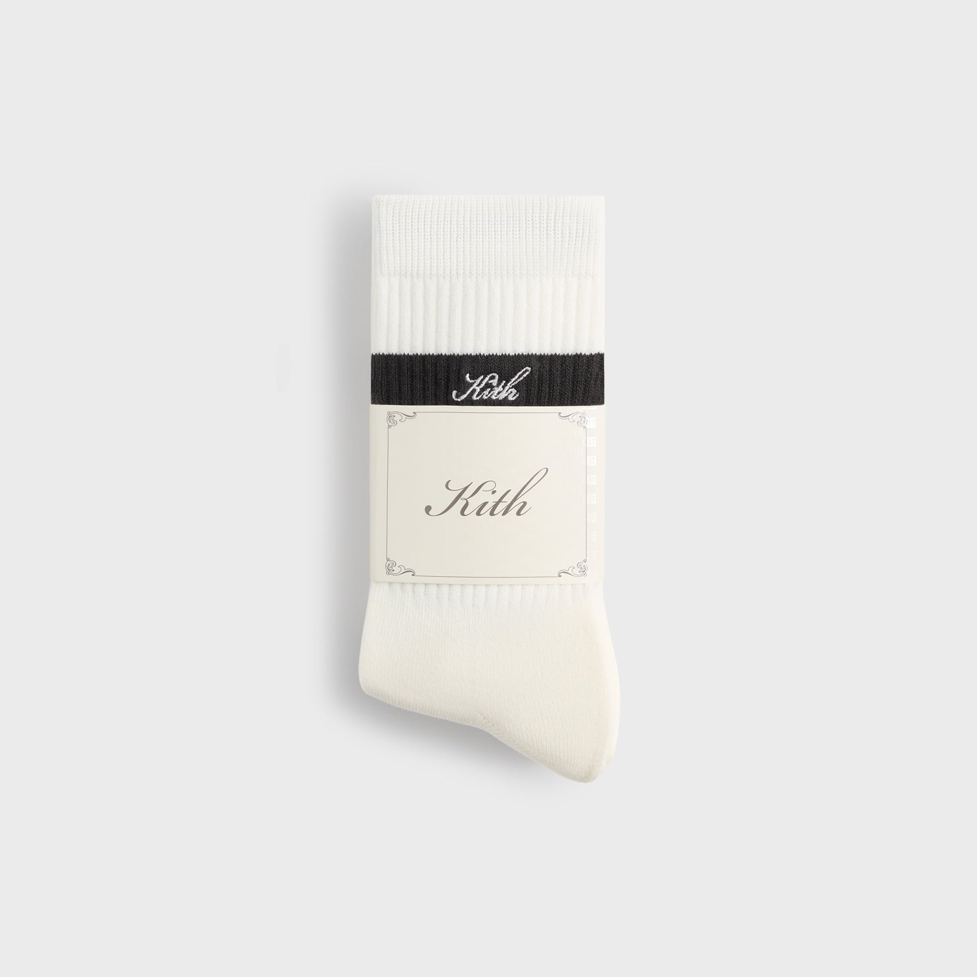 Kith Double Stripe Crew Socks - Silk