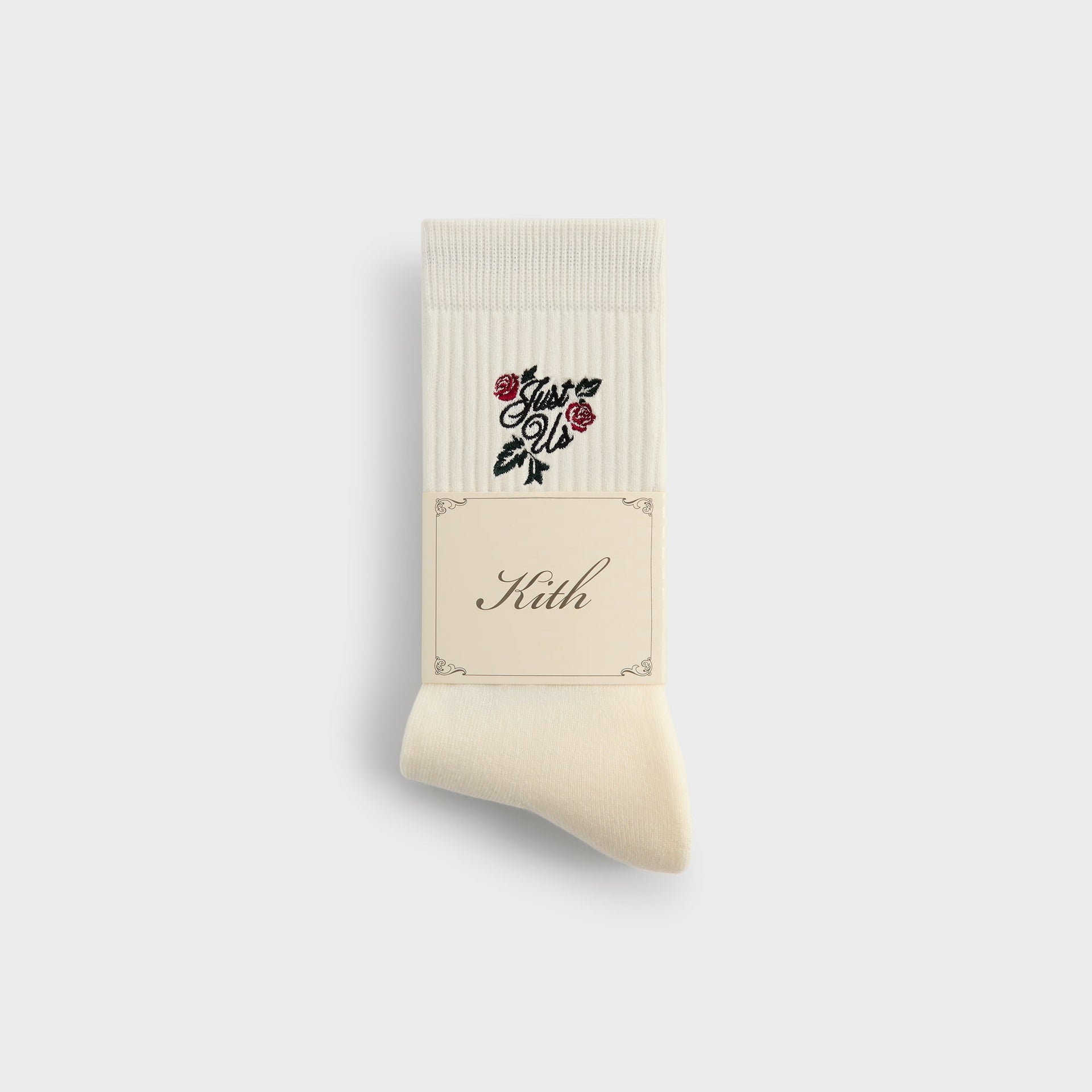 Kith Embroidered Rose Crew Socks - Silk