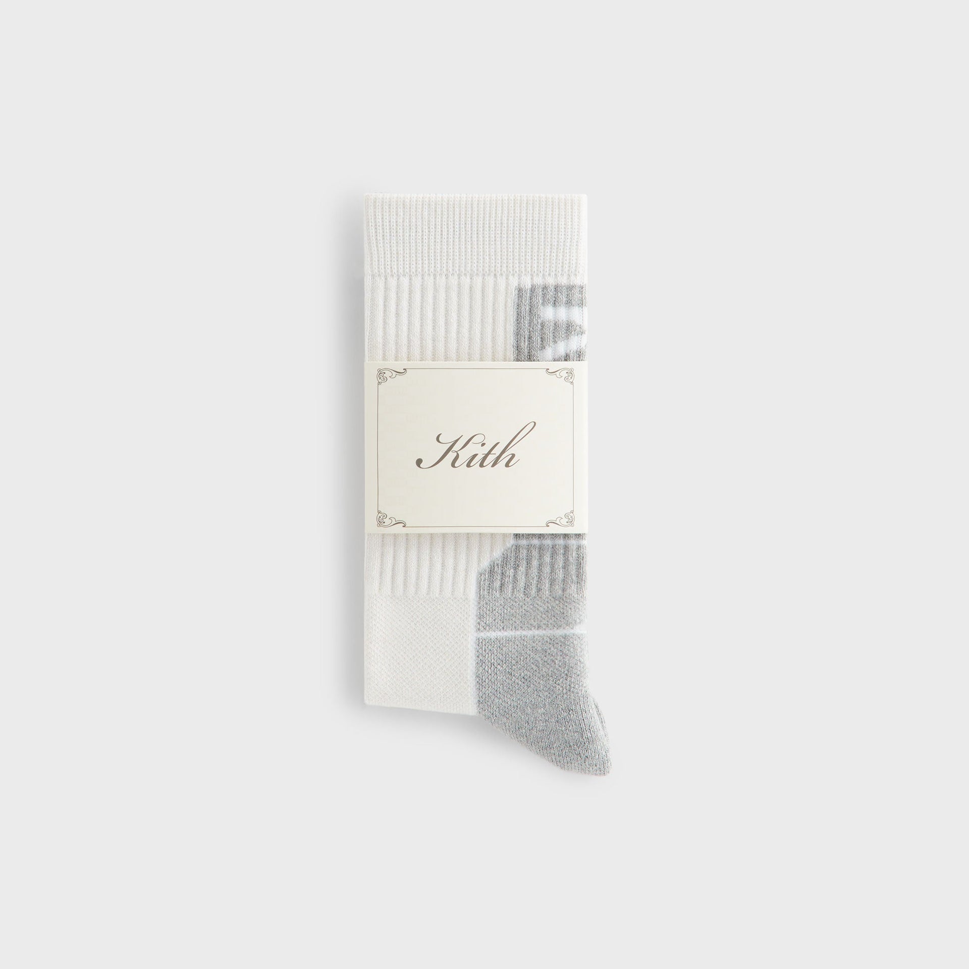 Kith Classic Logo Equipment Socks - White
