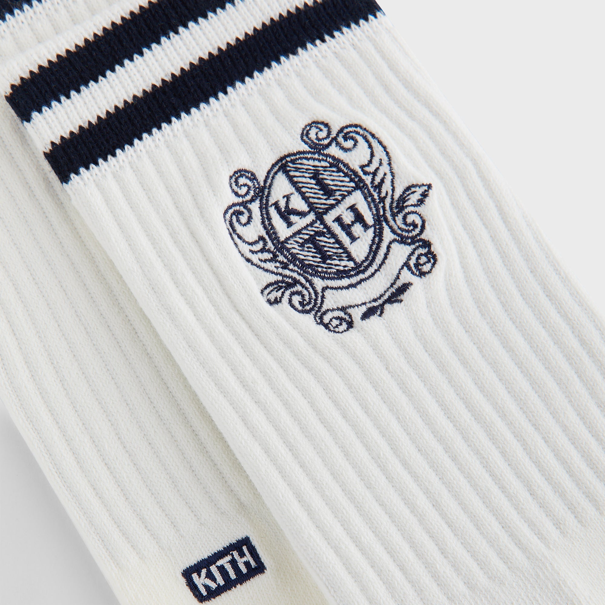 Kith 3-Pack Crest Crew Socks - Silk – Kith UK