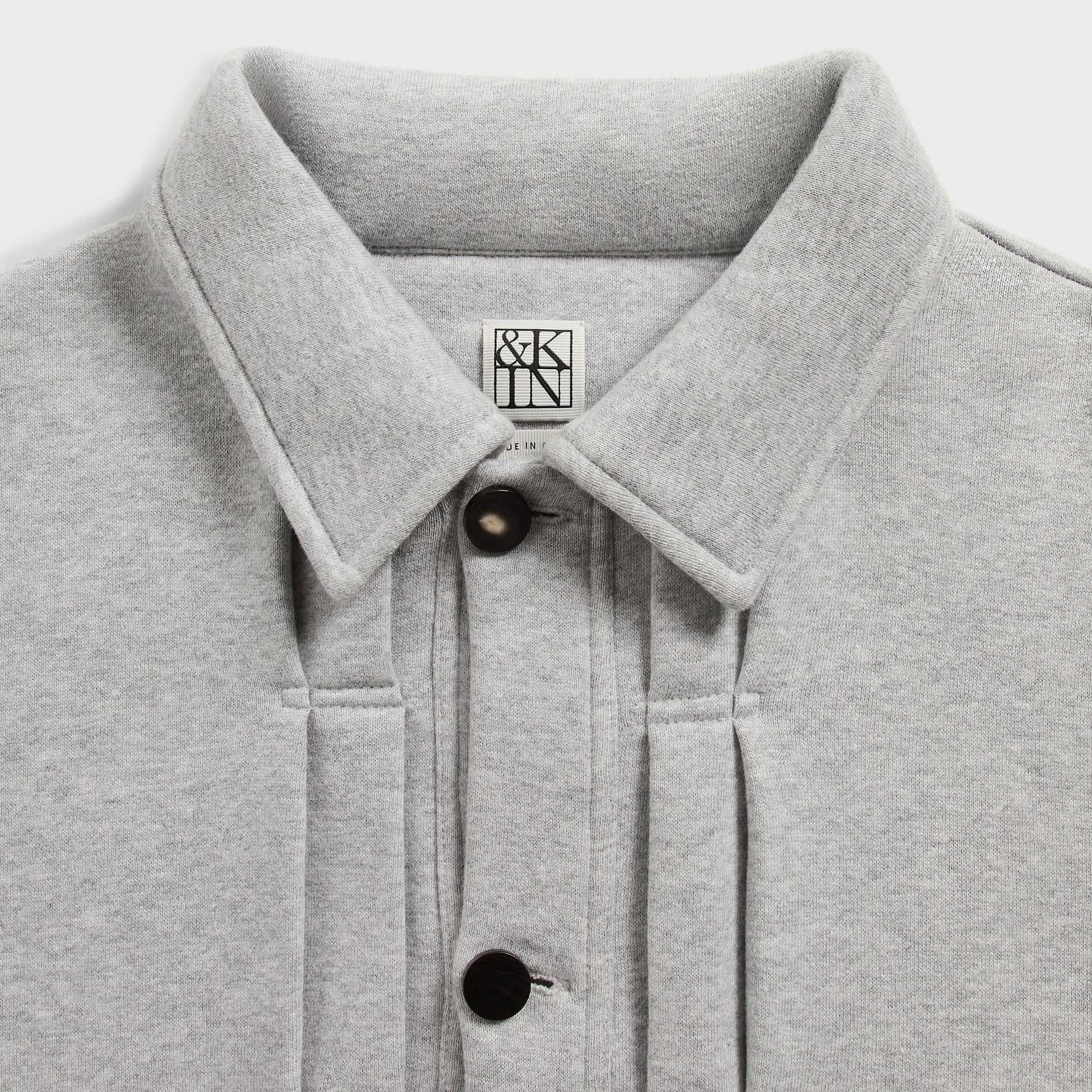 &Kin Plush Fleece Eito Workwear Jacket - Medium Heather Grey - PH