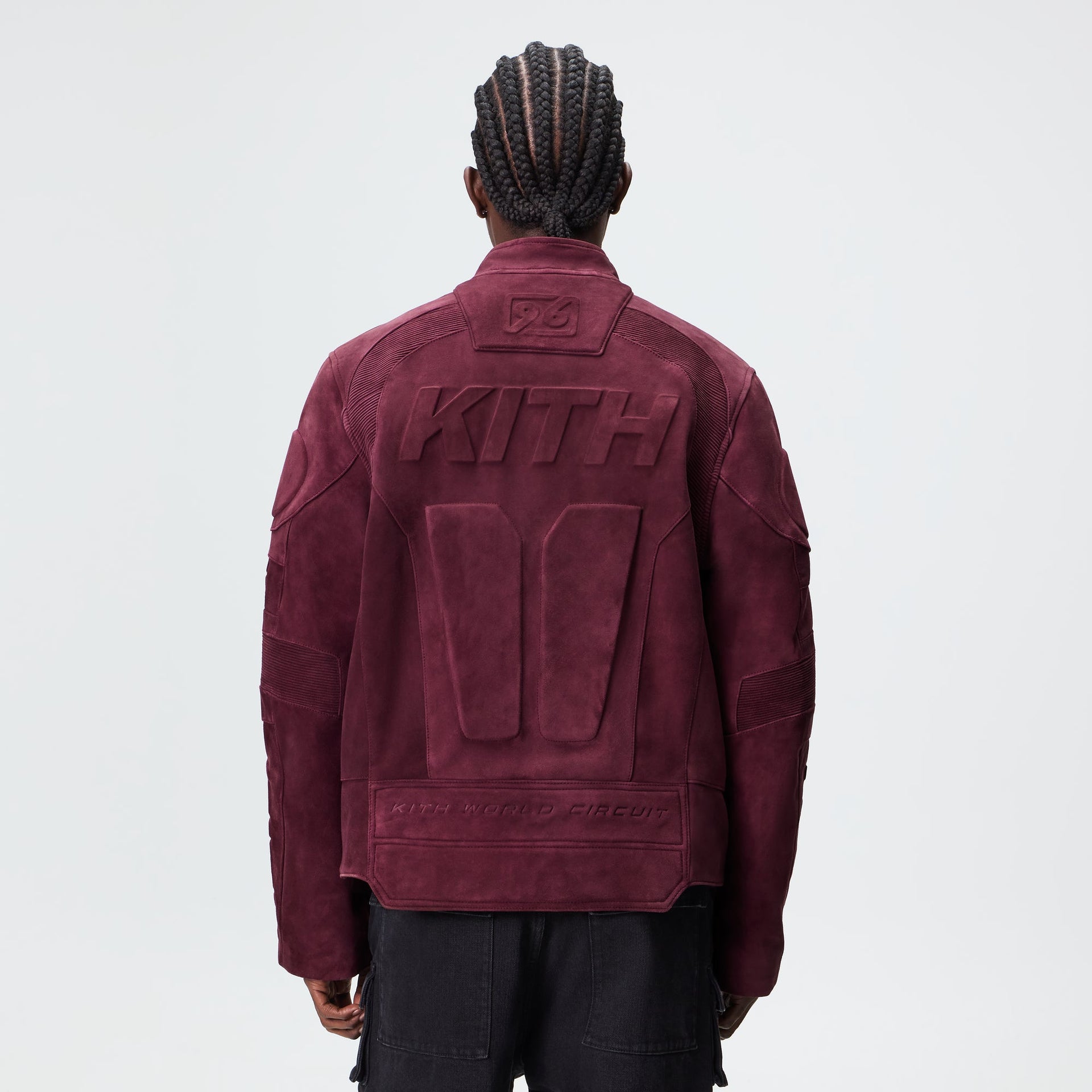 Kith Suede Wayne Moto Jacket - Magma