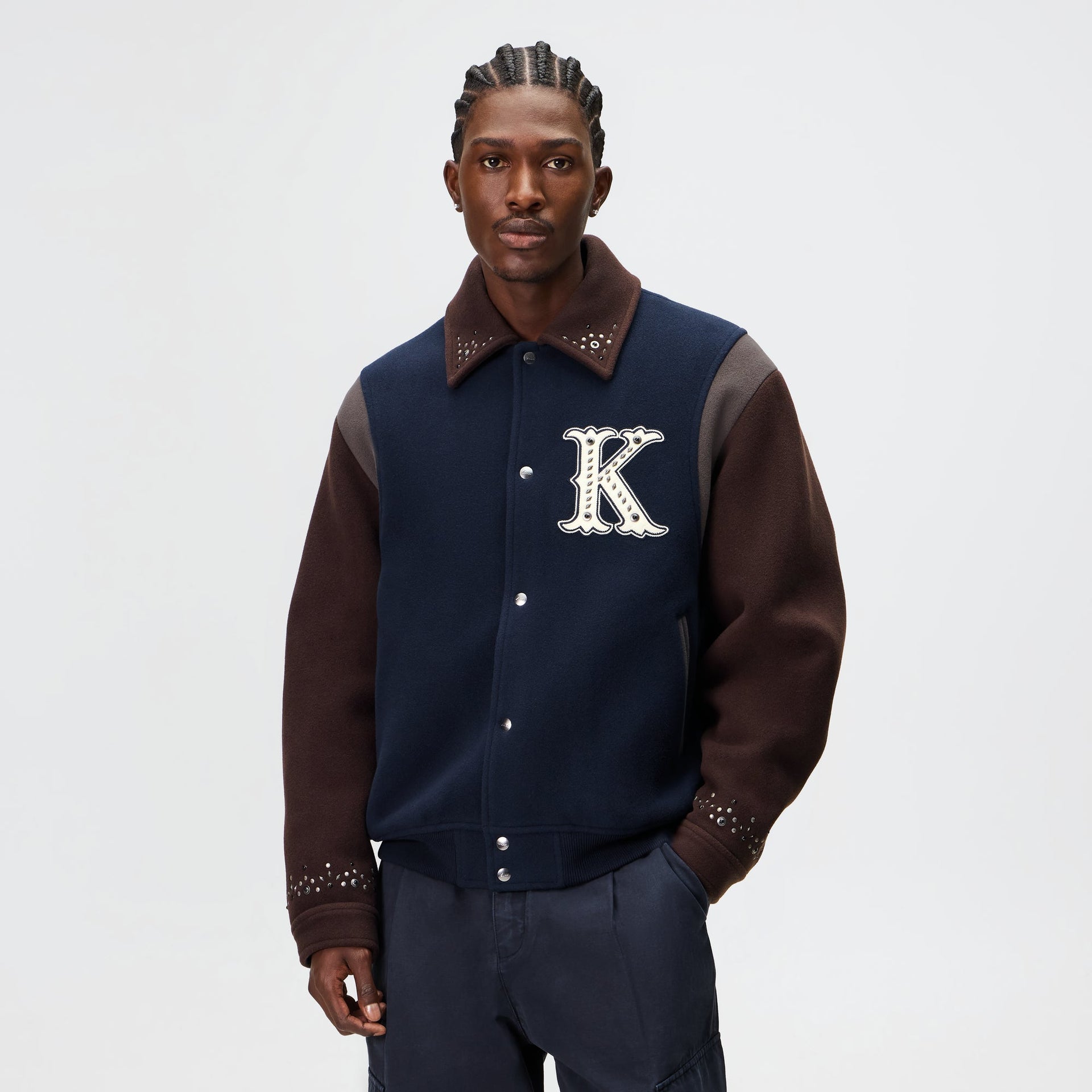 Kith Melton Wool Studded Varsity Jacket - Eve