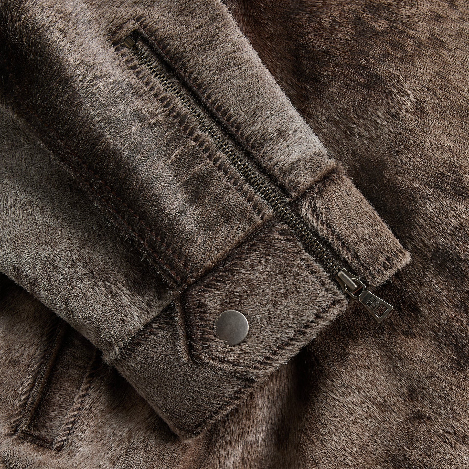 &Kin Pony Hair Cassius Moto Jacket - Underground - PH