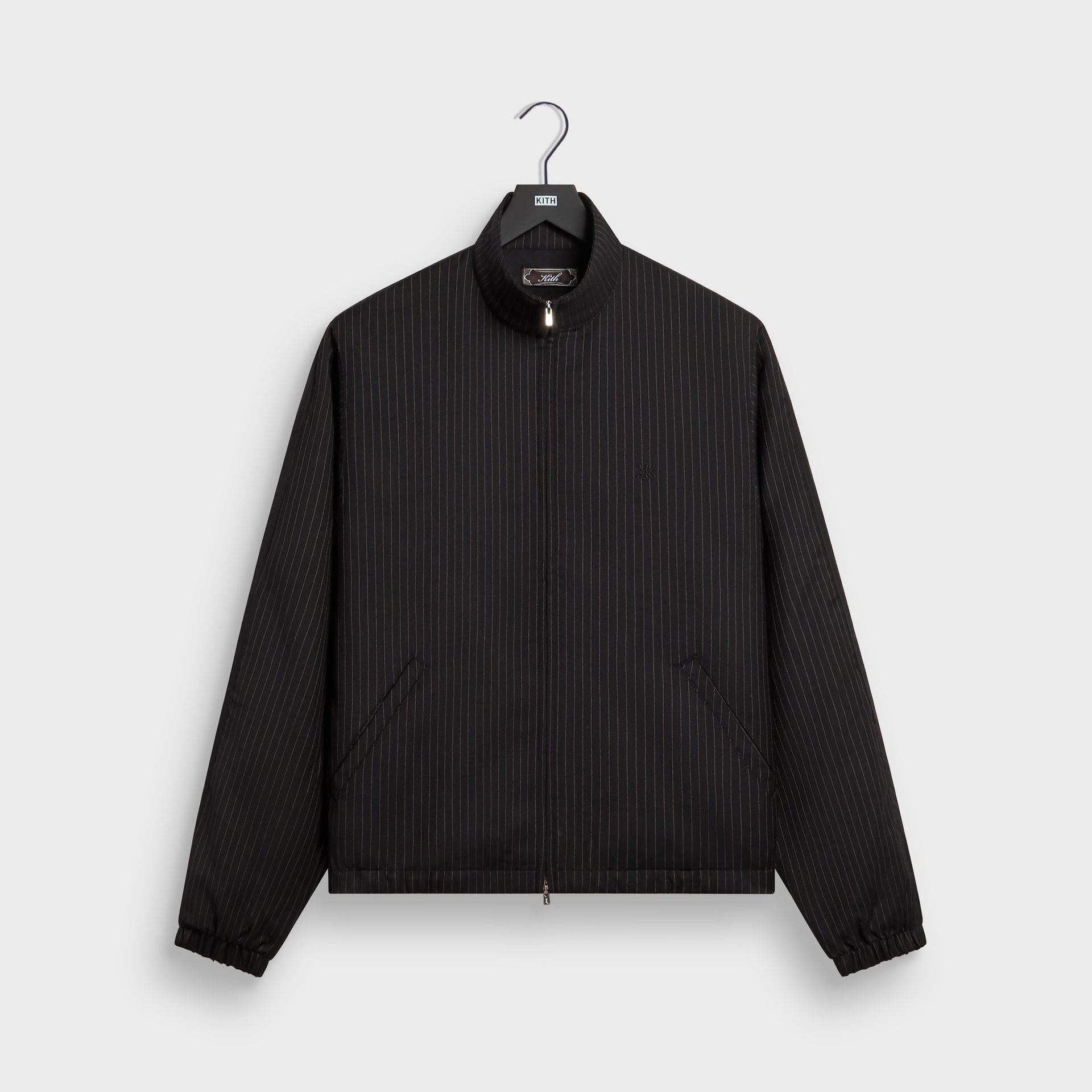 Kith Pinstripe Rui Track Jacket - Black
