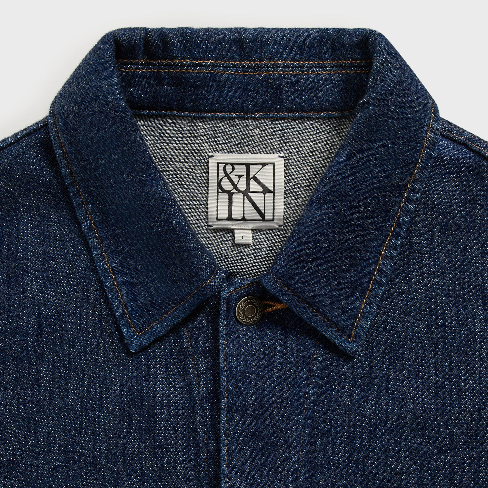 &Kin Rope Twill Alonzo Jacket - Dark Indigo