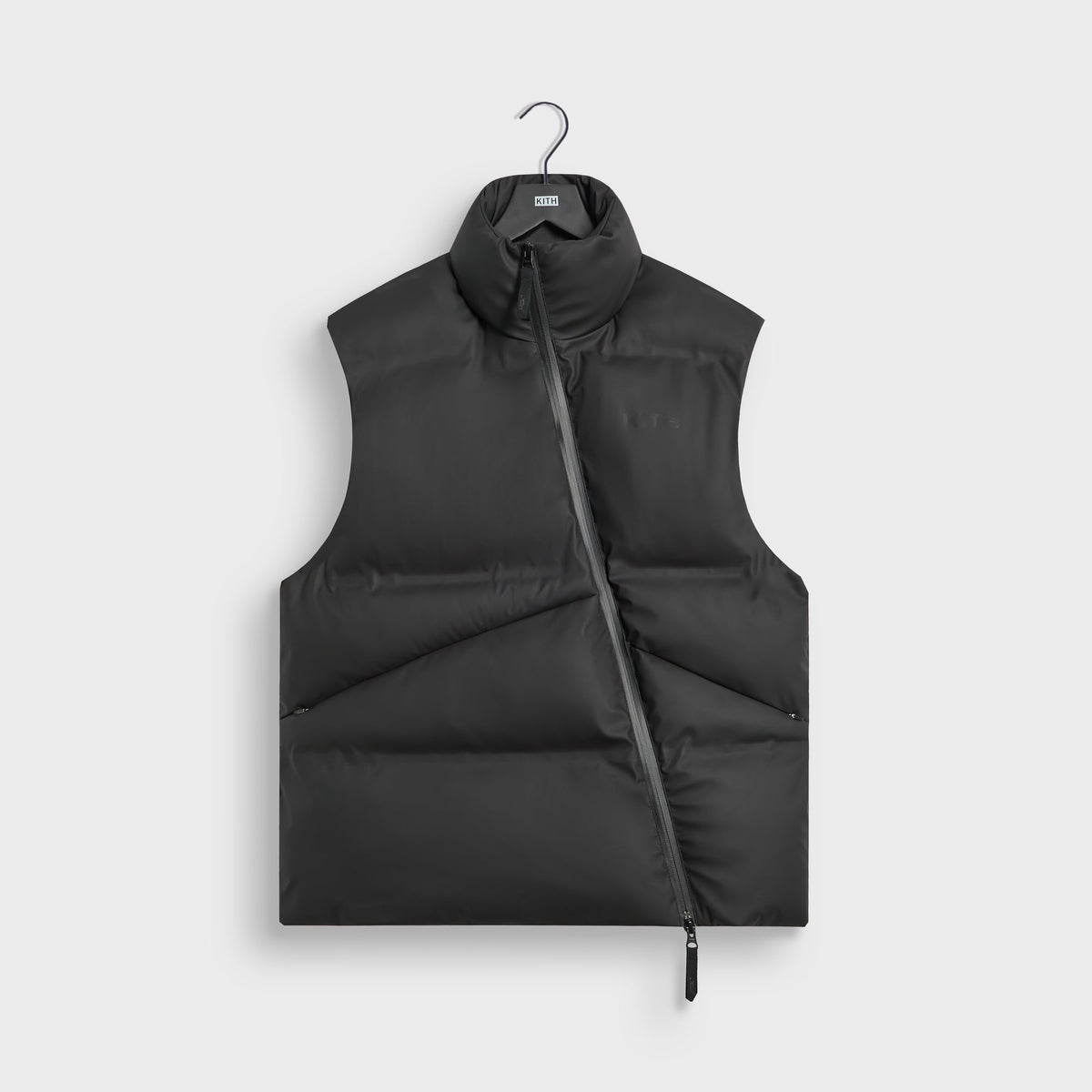 Kith Stretch Poly Filmore Puffer Vest - Black