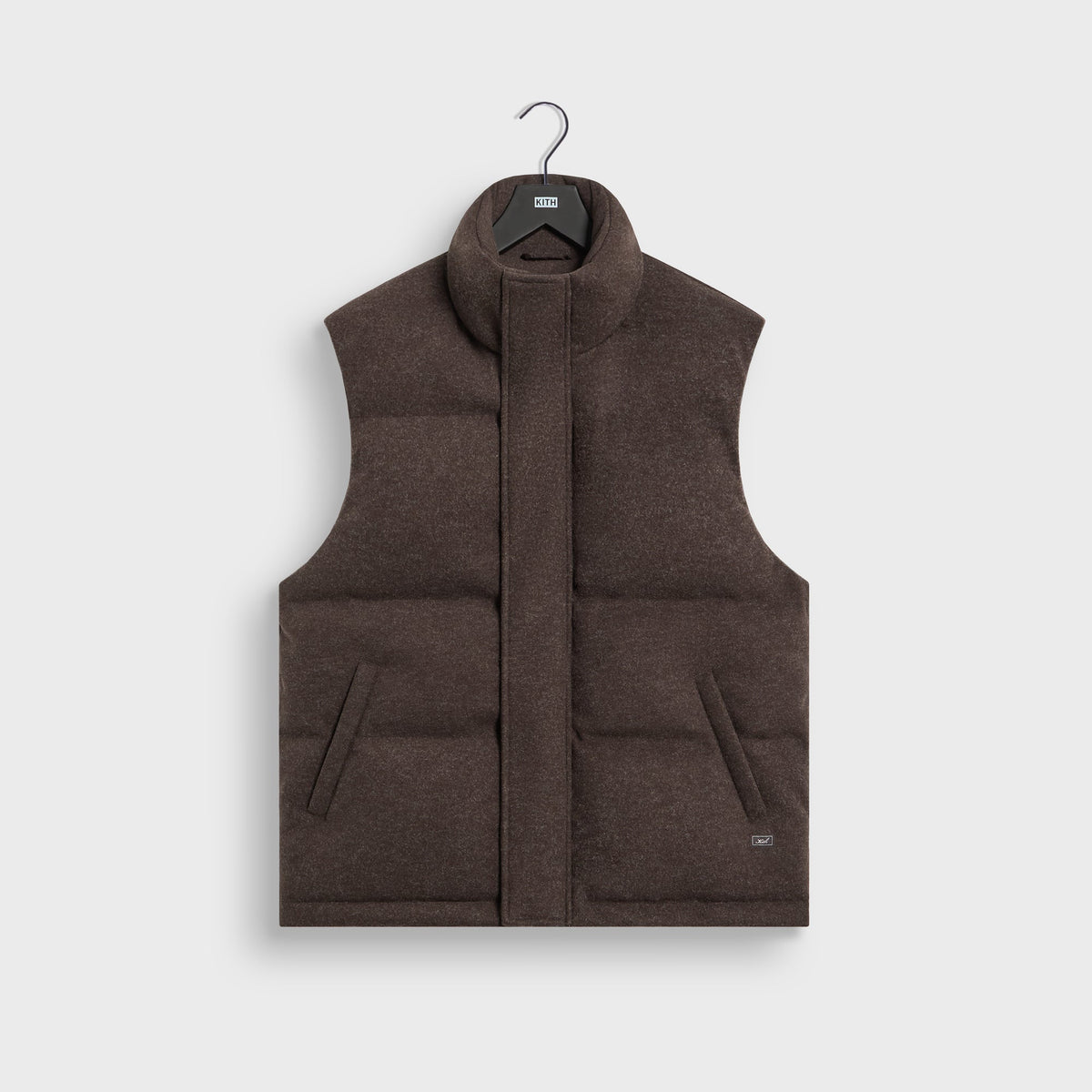Kith Felted Jersey Maverick Puffer Vest - Kindling
